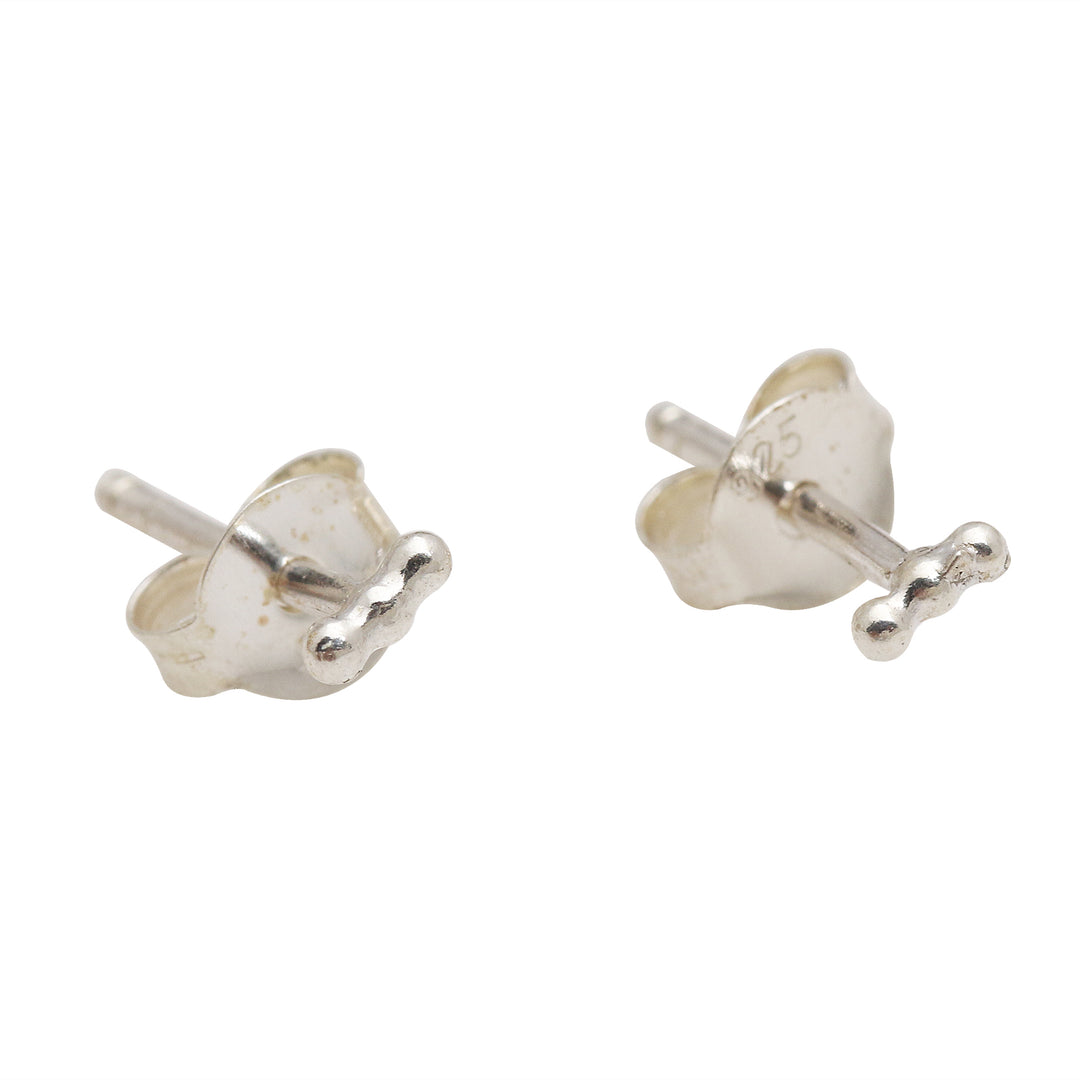 Small Sterling Silver Stud Earrings - Spot