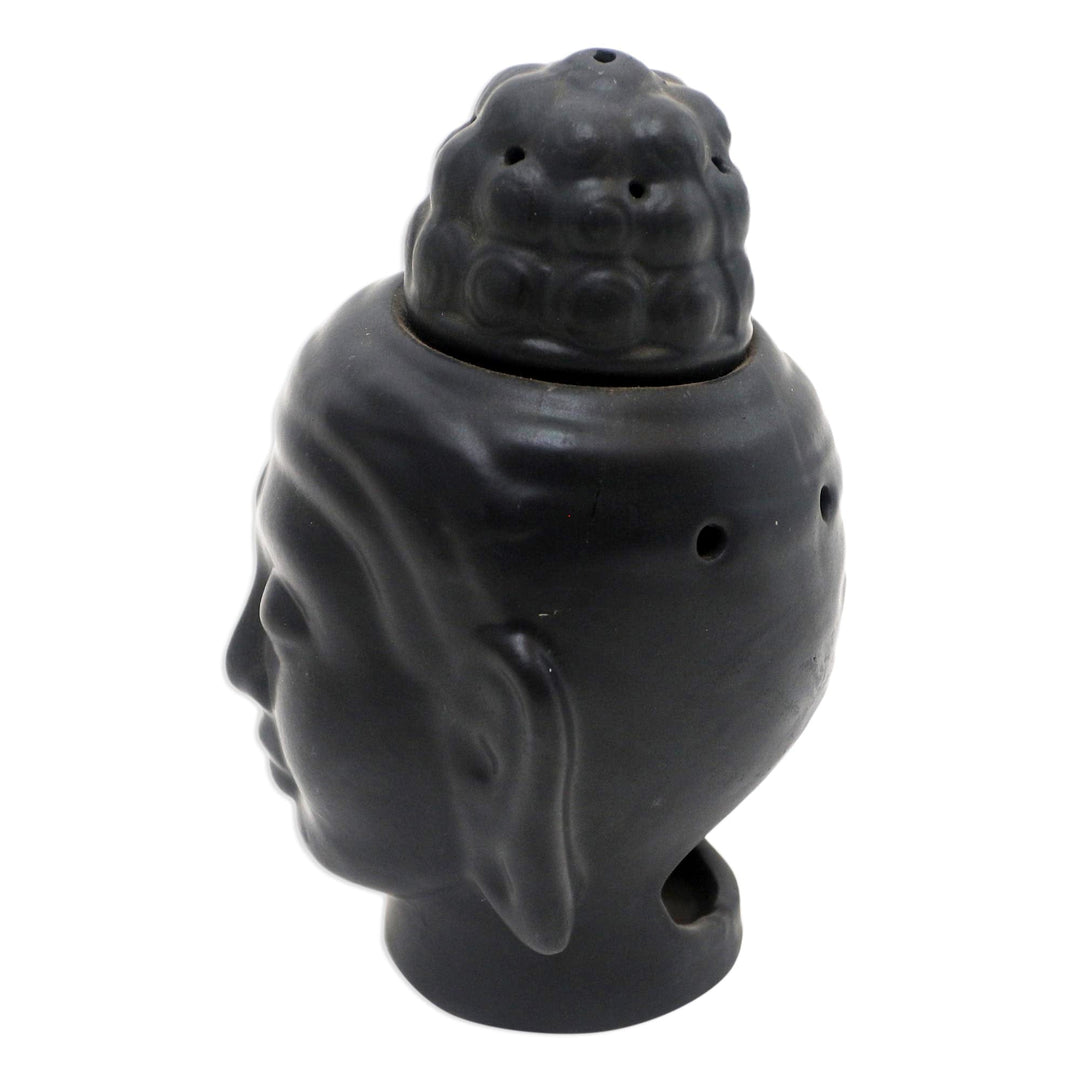 Hand Crafted Buddha Oil Warmer from Bali - Buddha Head