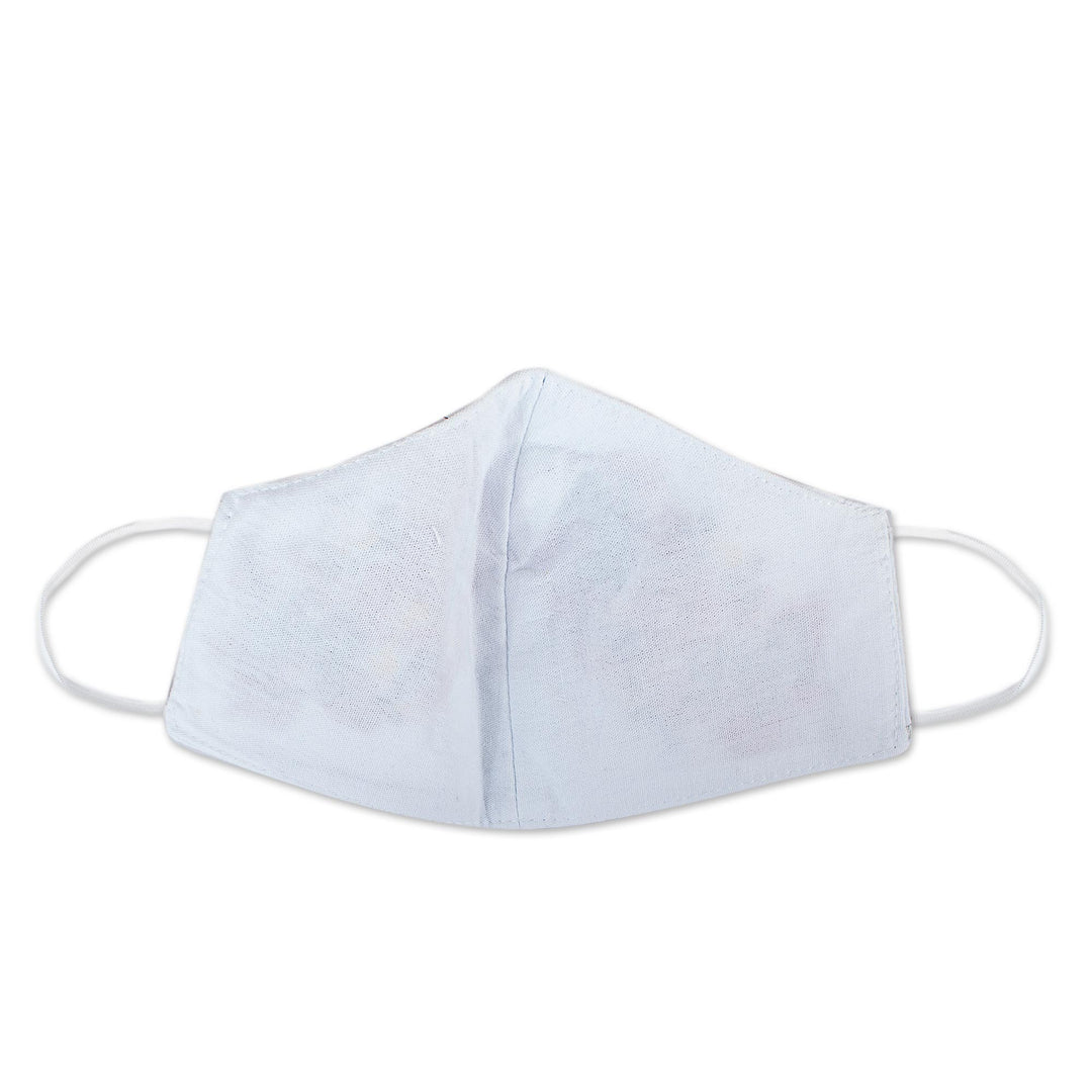 Hand Embroidered Reusable Cotton Mask from Mexico - Rose Garden