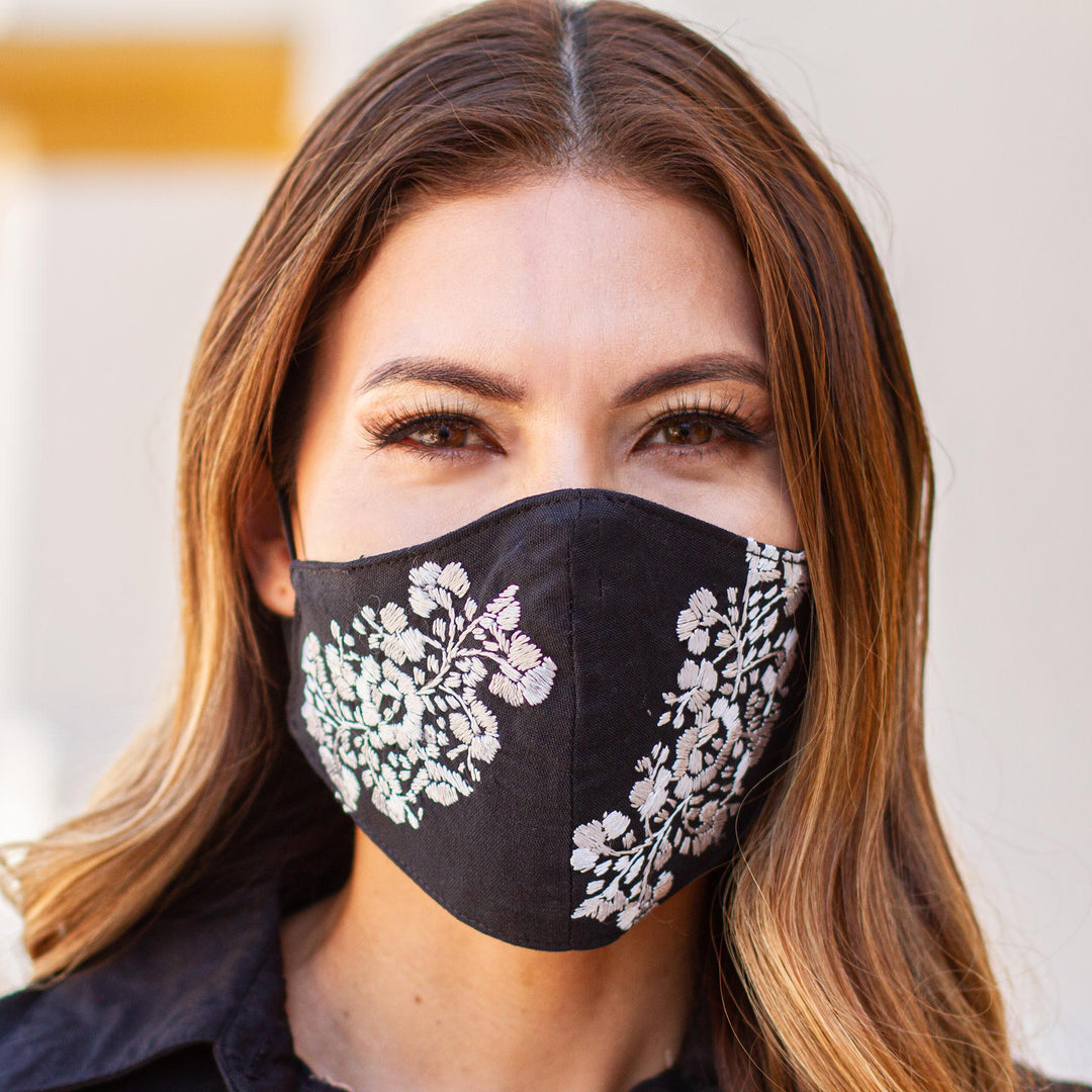 Flower Garden in Beige