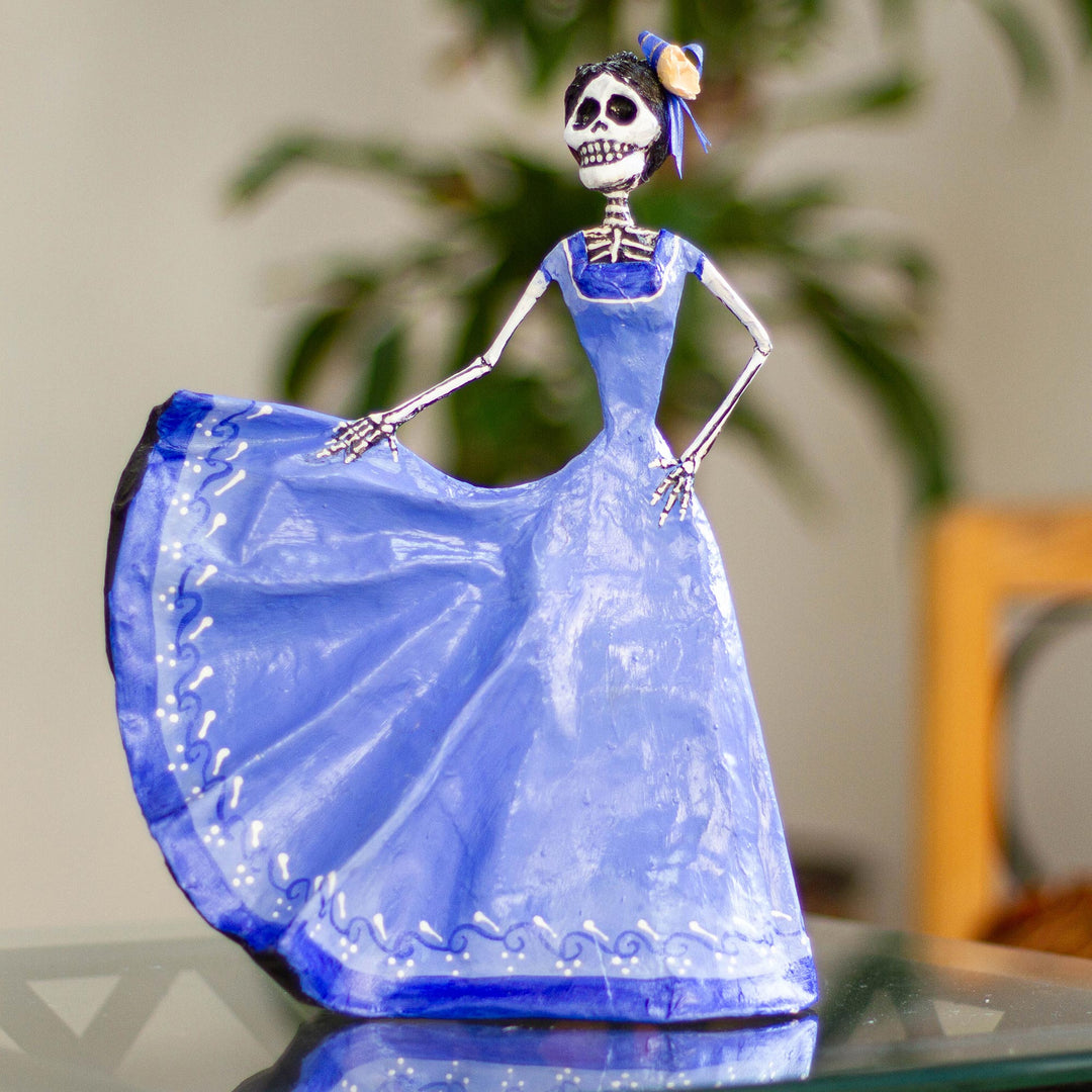 Dancing Catrina in Blue