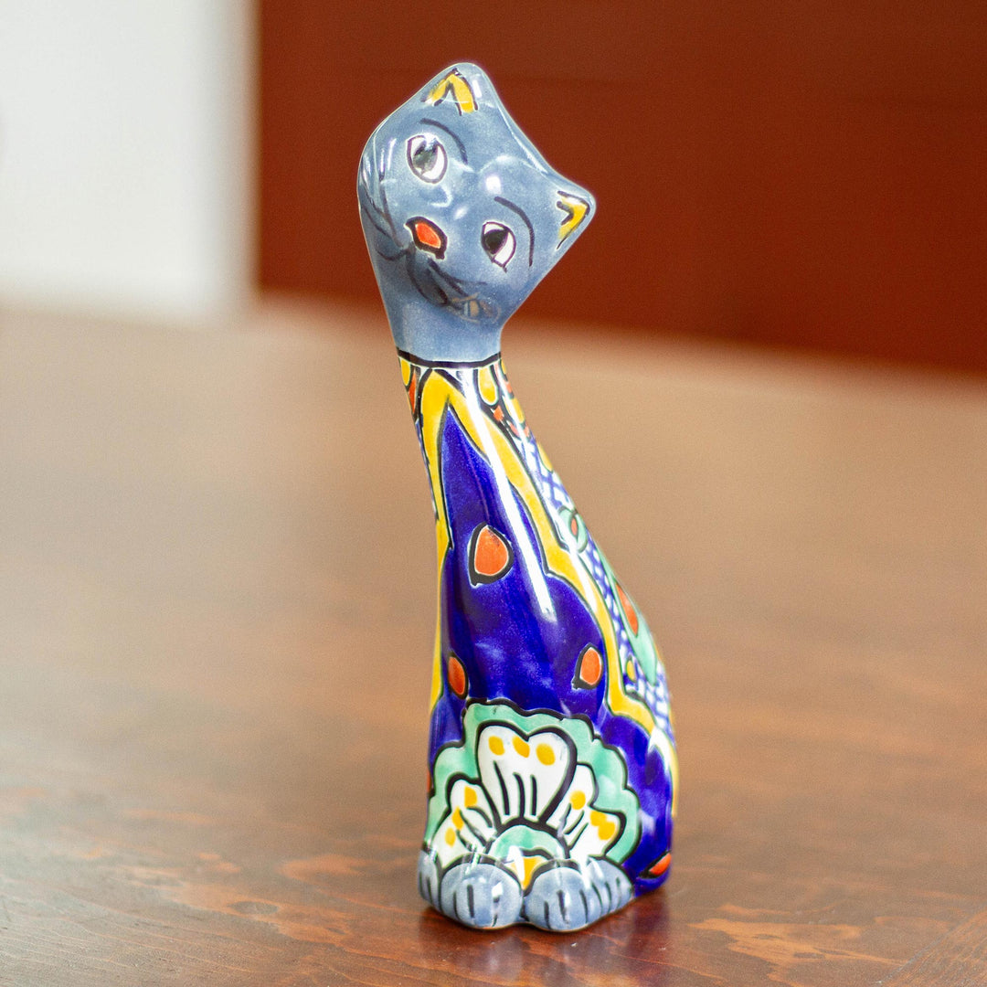 Blue Talavera Cat