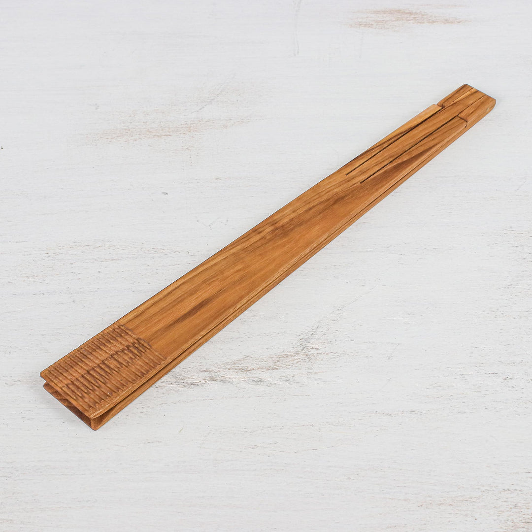 Hand Crafted Teak Wood Tongs from Thailand - Amiable Host