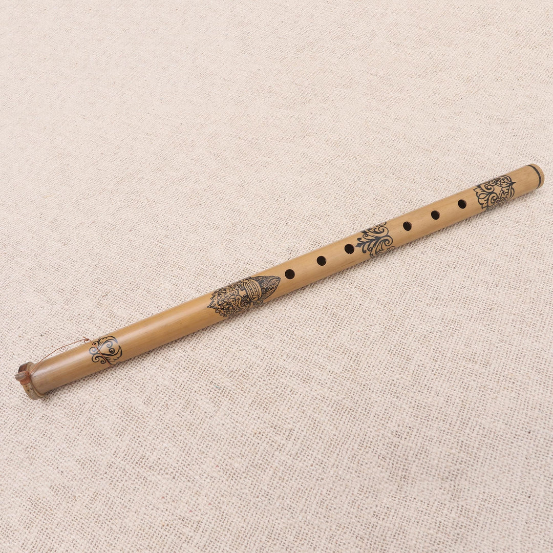Hand Crafted Barong Bamboo Flute - Melodious Barong