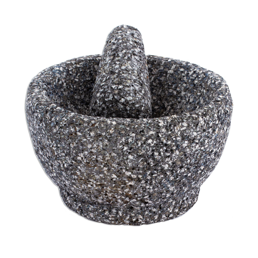 Artisan Hand Crafted Basalt Mortar and Pestle - Tradition