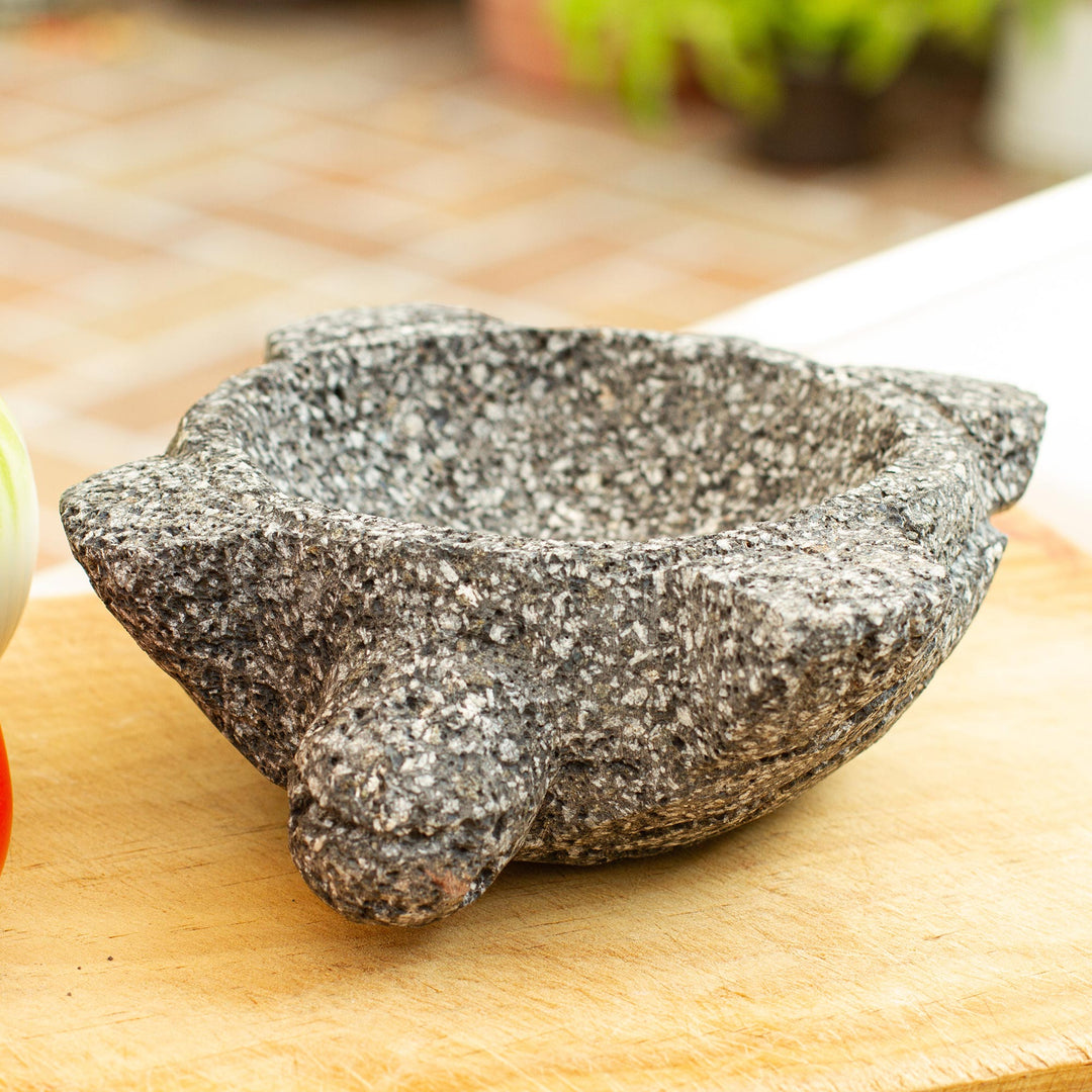 Turtle Shaped Traditional Mexican Mortar and Pestle Set - Turtle Tradition II