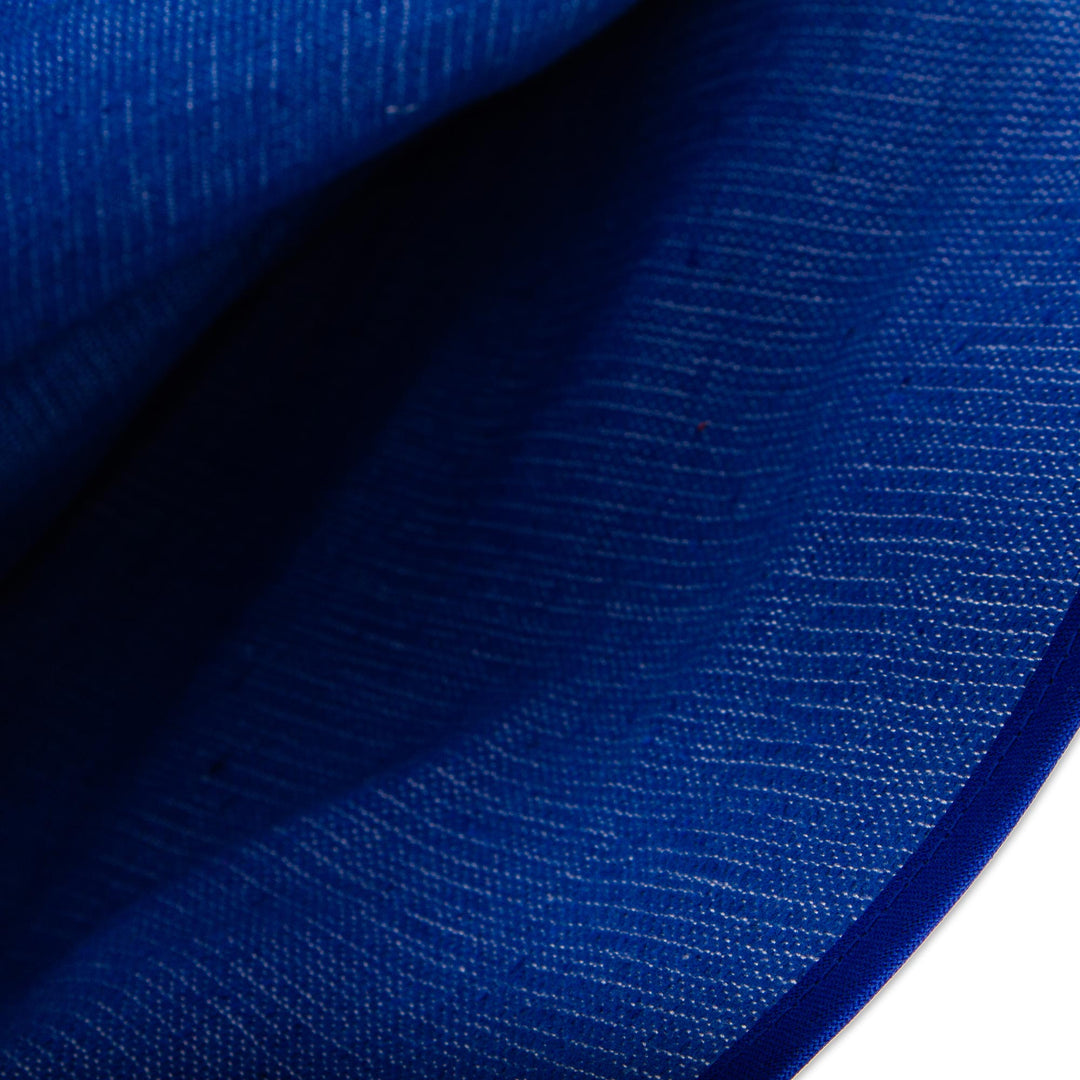 Blue and Off-White All Cotton Woven Tortilla Holder - Lapis Lagoon