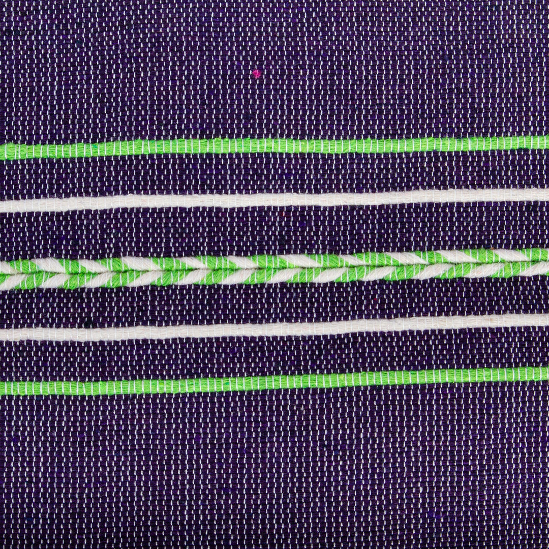 Hand Loomed Cotton Tortilla Holder in Purple - Purple Mesa