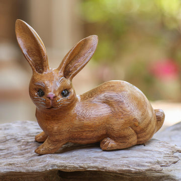 Wise Rabbit in Brown