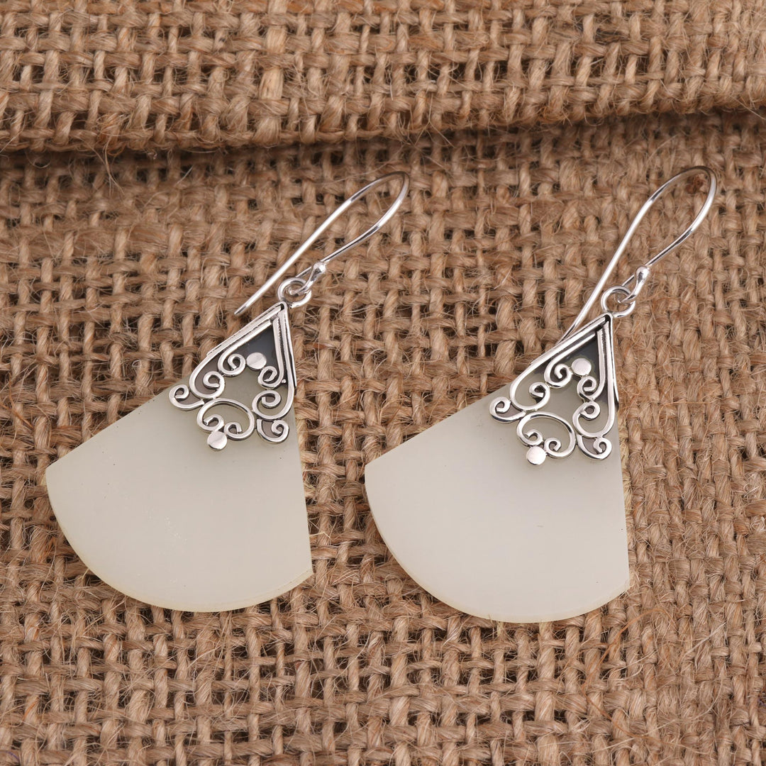 Sterling Silver and Resin Dangle Earrings - Smooth Moves