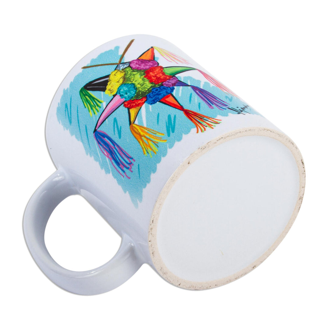 Piñata Art Ceramic Mug from Mexico - Piñata