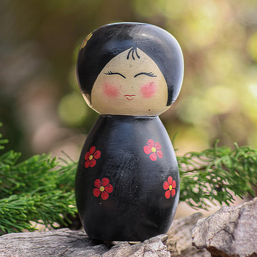 Shy Lady in Black