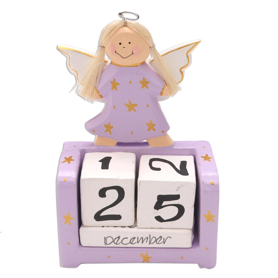 Lilac Angel Themed Perpetual Calendar - Angel Time in Lilac