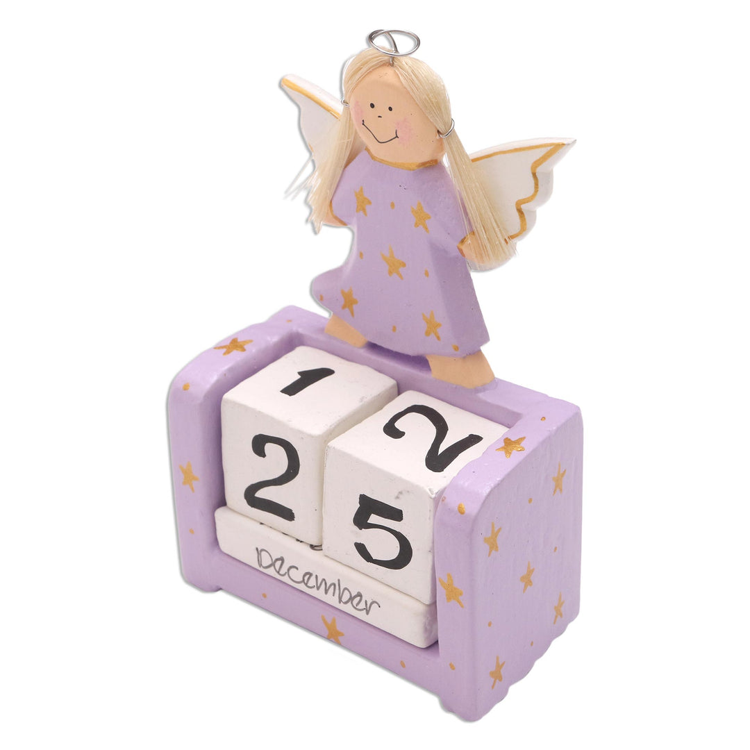 Lilac Angel Themed Perpetual Calendar - Angel Time in Lilac