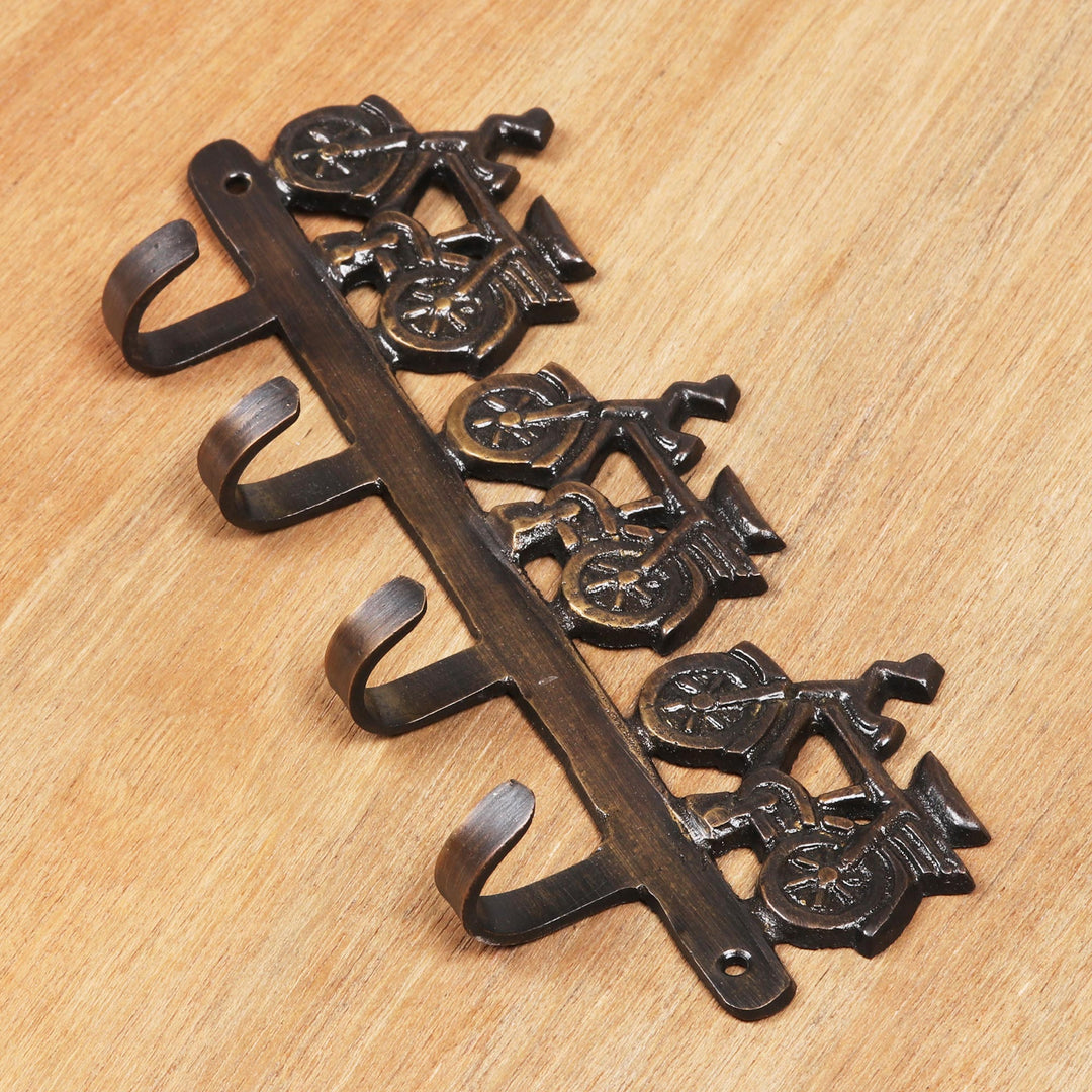 Bicycle Race Coat or Key Hooks Brass - Bicycle Race