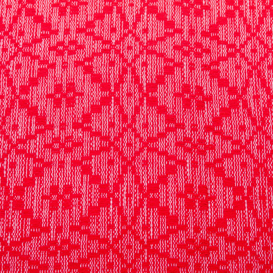 Red Hand Woven Cotton Cushion Cover - Oaxaca Diamonds in Chili