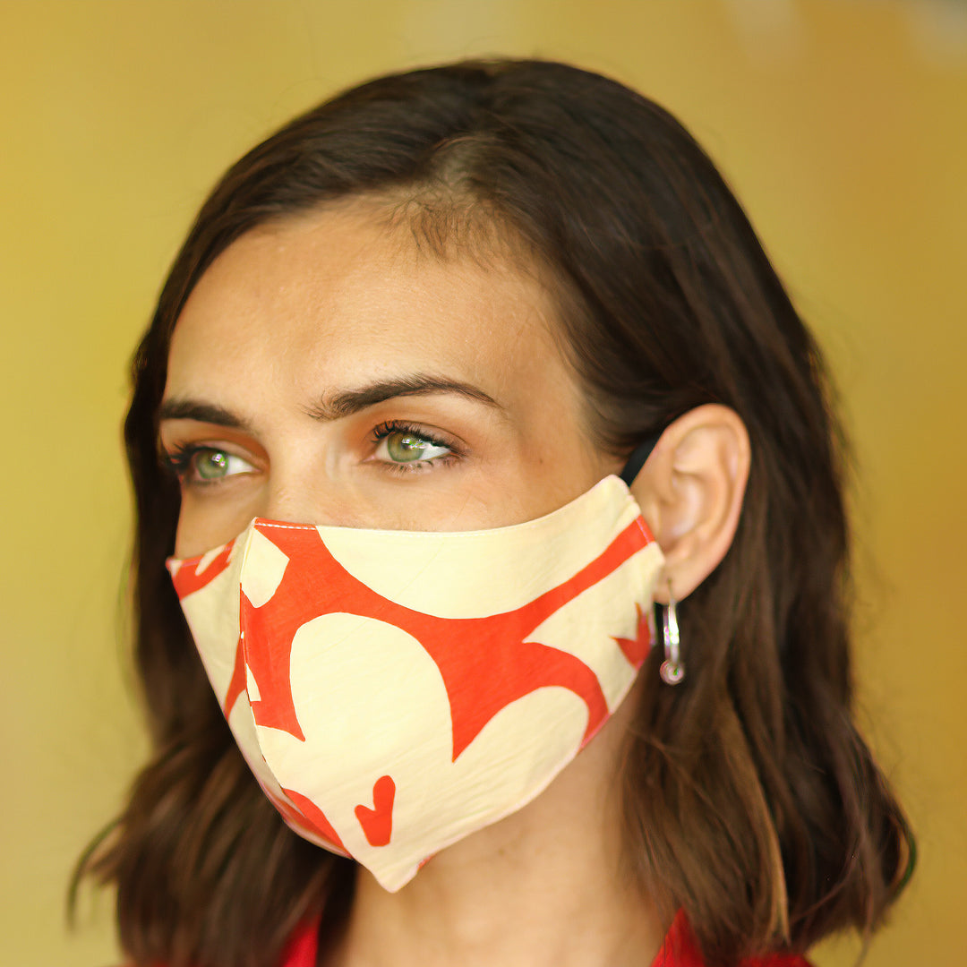Hand Sewn Printed Cotton Face Masks (Set of 3) - Colorful Vibe