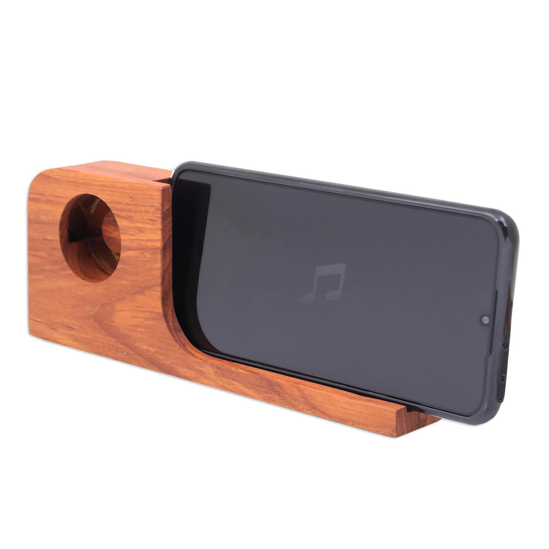 Hand Crafted Wood Smartphone Speaker - Cool Sound