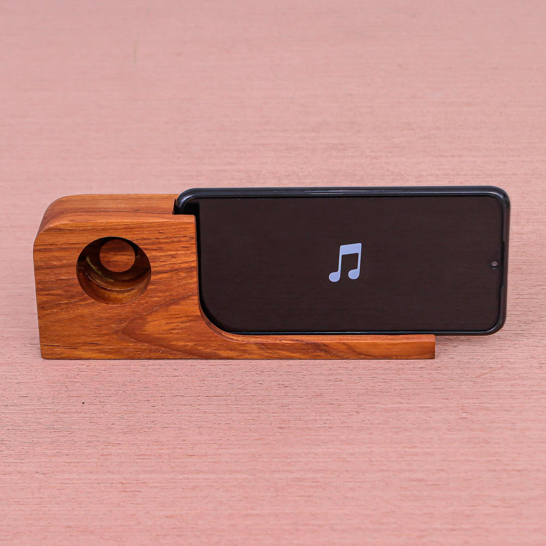 Hand Crafted Wood Smartphone Speaker - Cool Sound