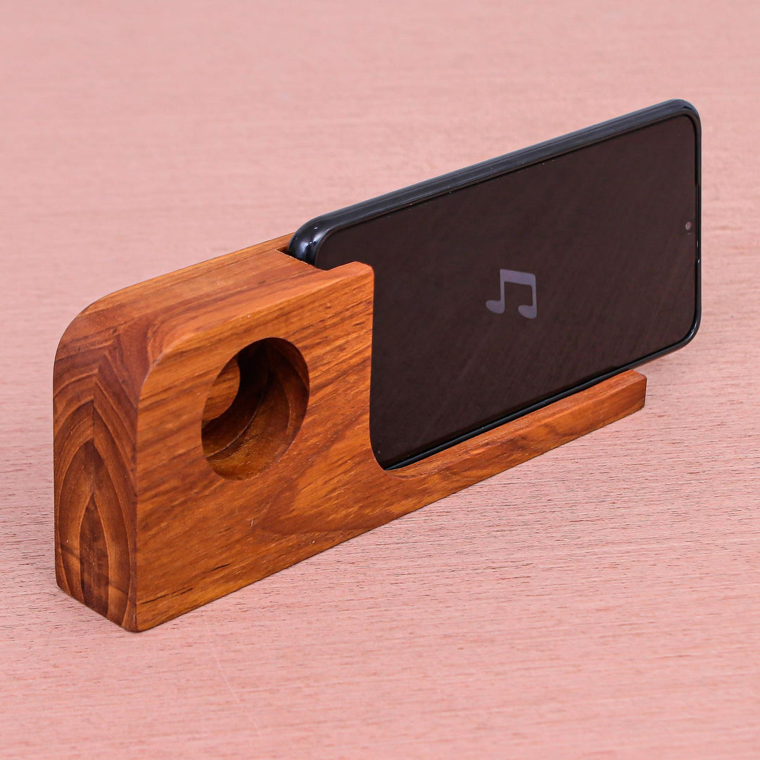 Hand Crafted Wood Smartphone Speaker - Cool Sound