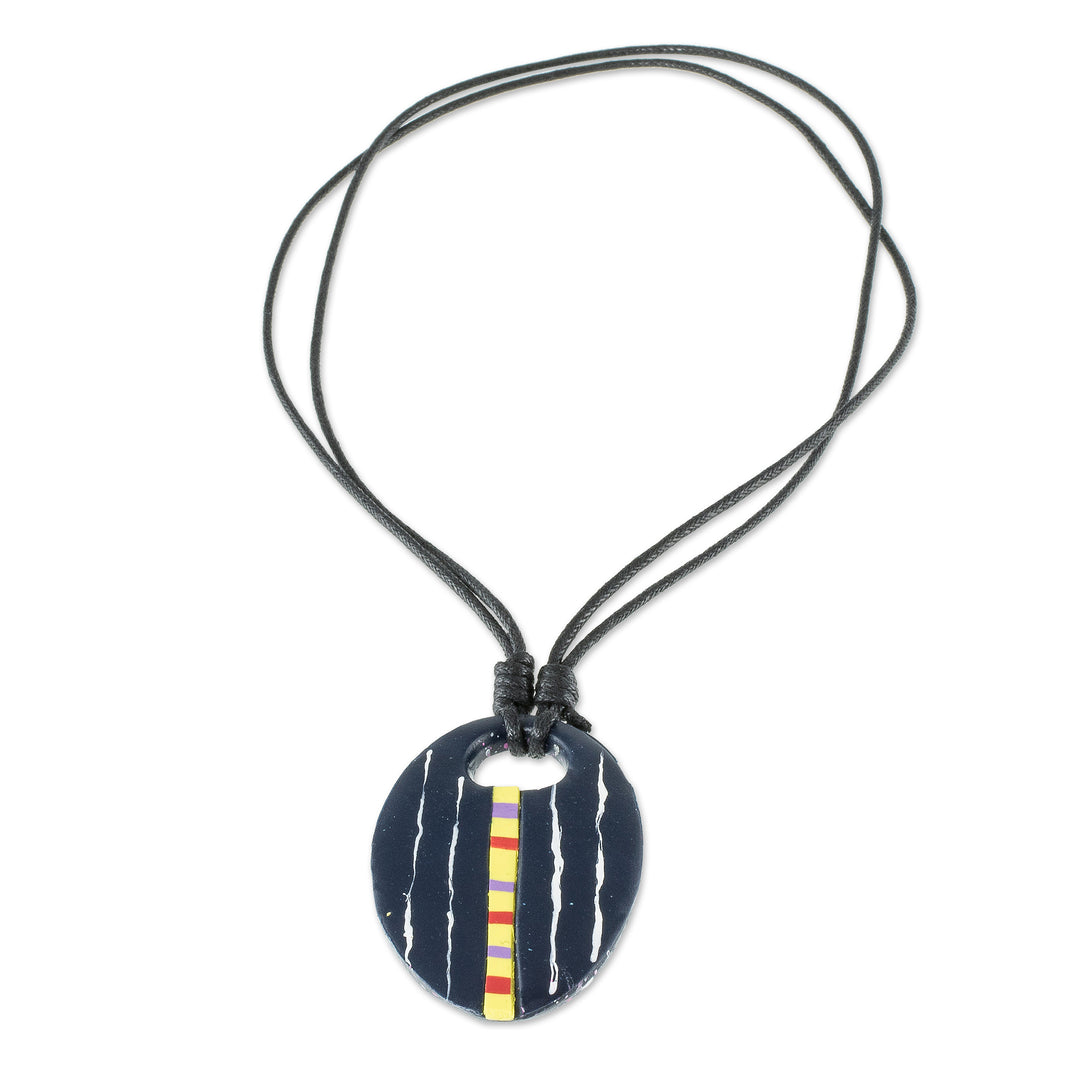 Hand Painted Pendant Necklace - Quetzaltenango