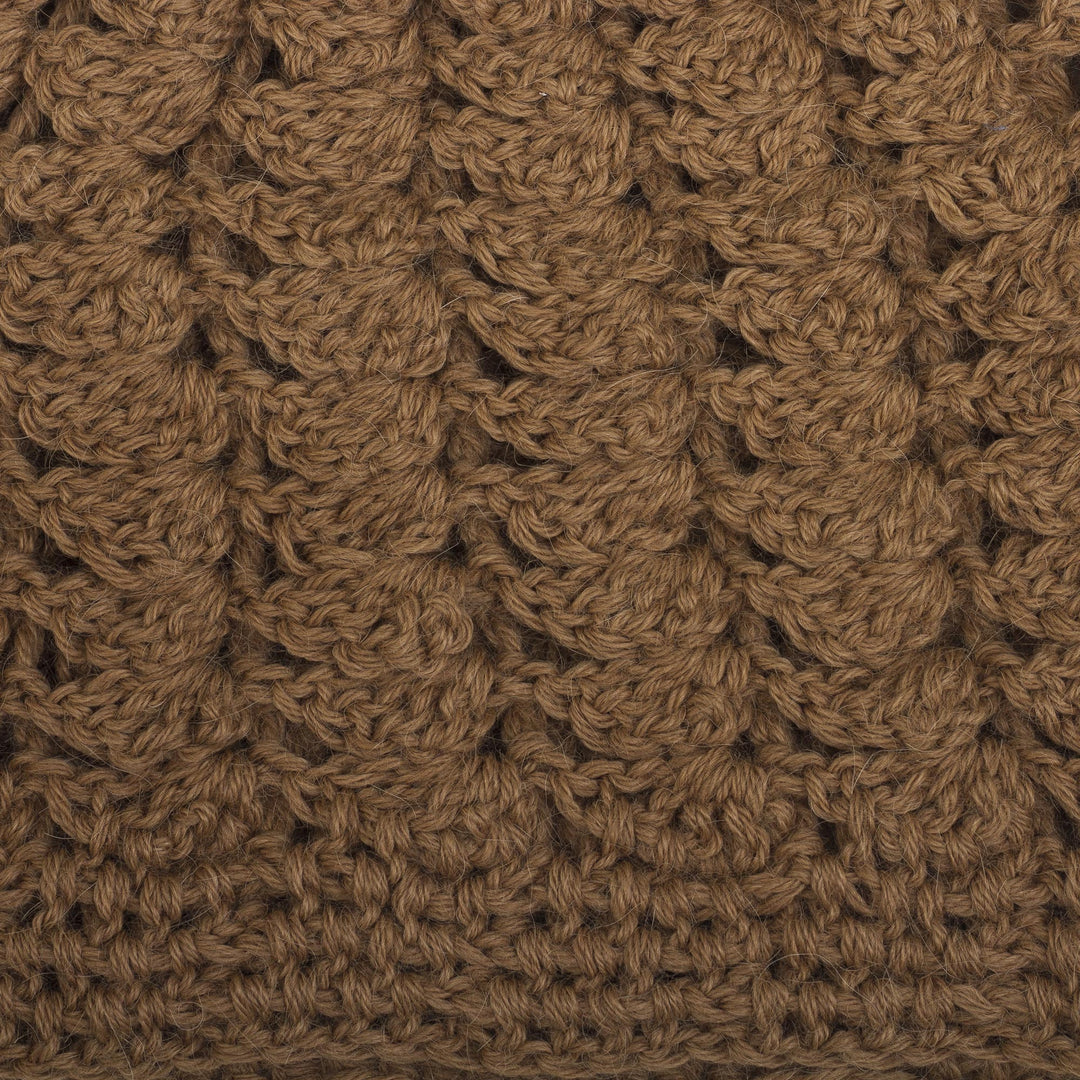 Warm 100% Alpaca Hat in Sepia - Sepia Chic