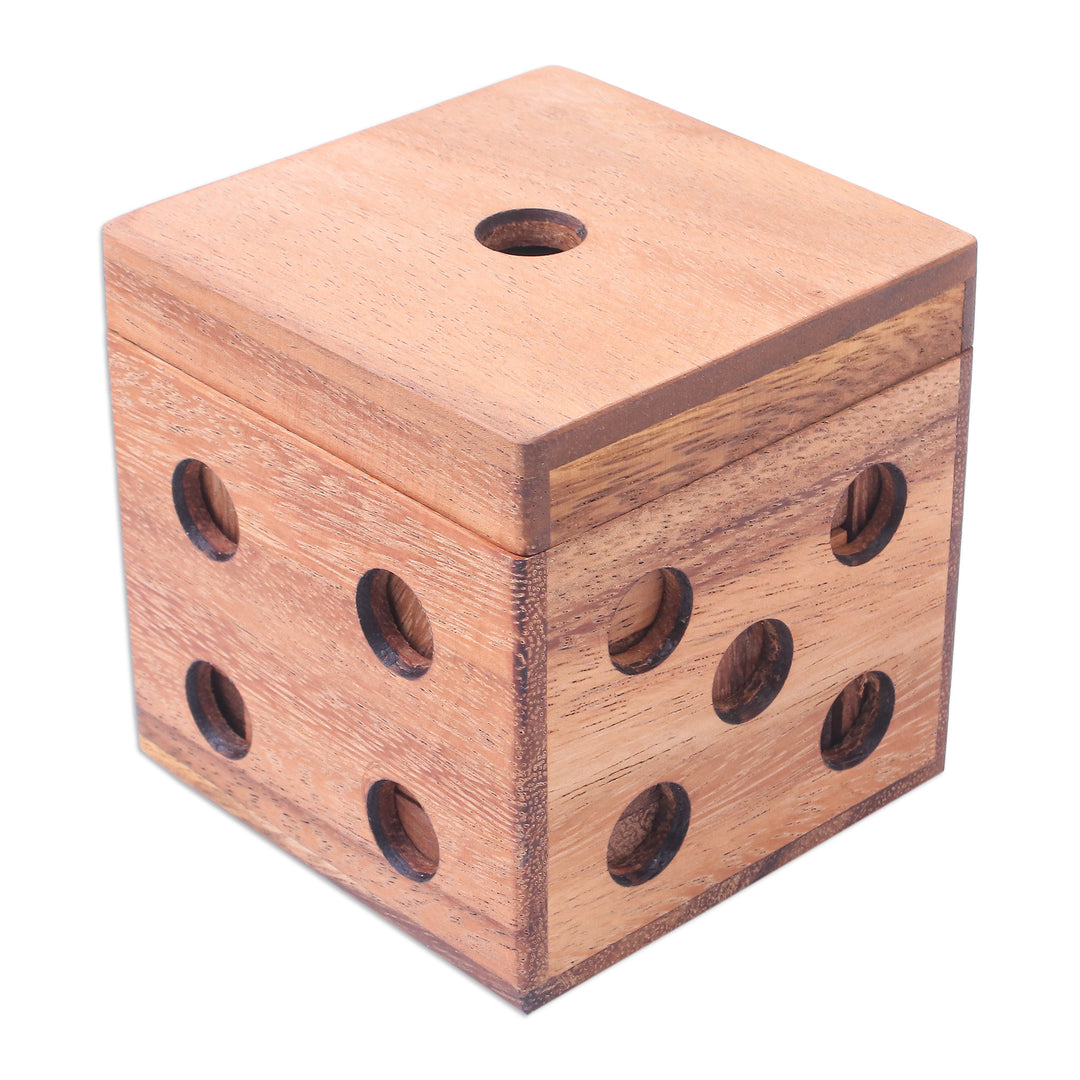 Raintree Wood Cube Puzzle from Thailand - Cube Challenge