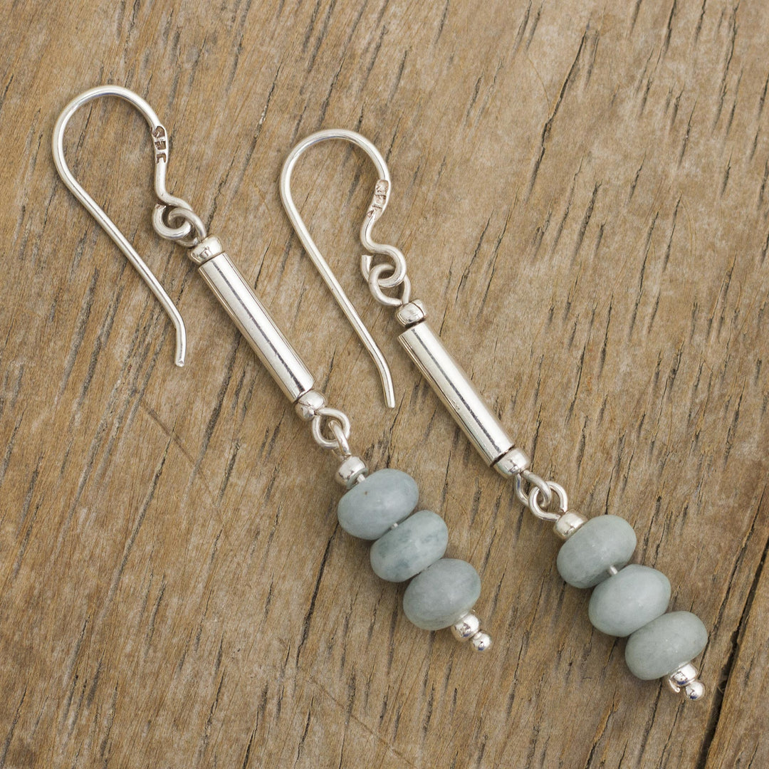 Natural Andean Opal Earrings - Dot and Dash