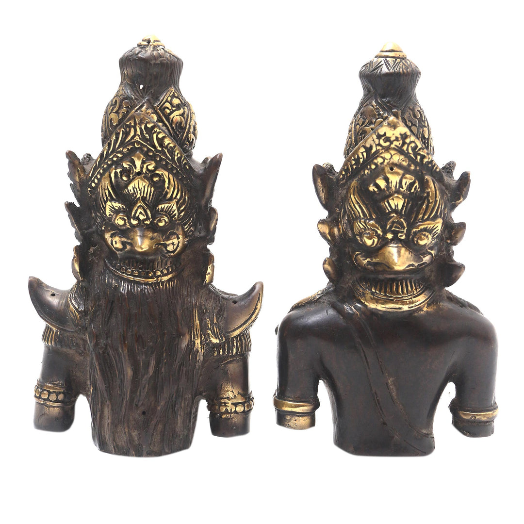 Hand Made Rama and Sita Bronze Sculptures (Pair) - Rama and Sita