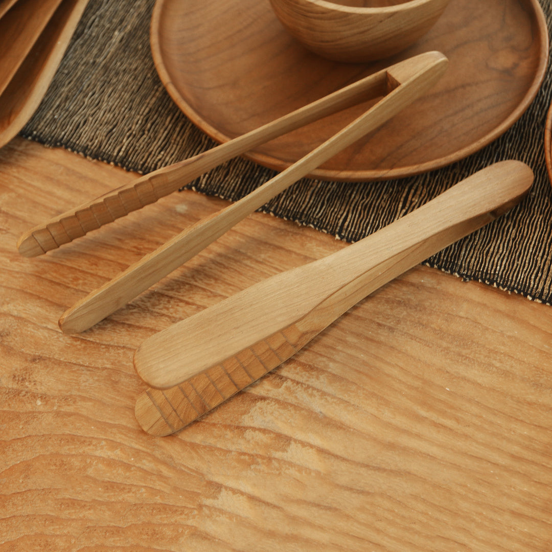 Hand Crafted Teak Wood Tongs from Bali (Pair) - Pick Me Up