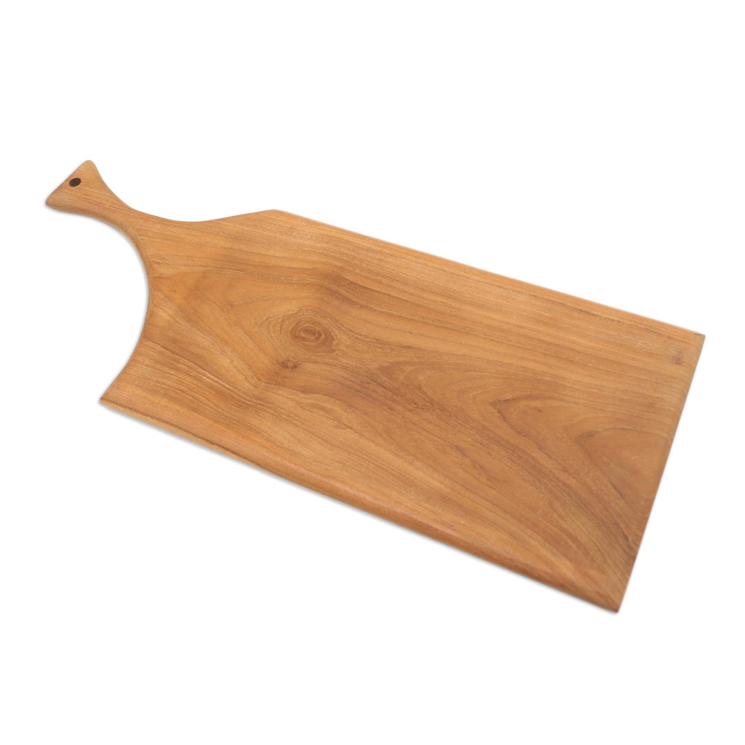 Hand Carved Teak Wood Cutting Board from Bali - Delectable