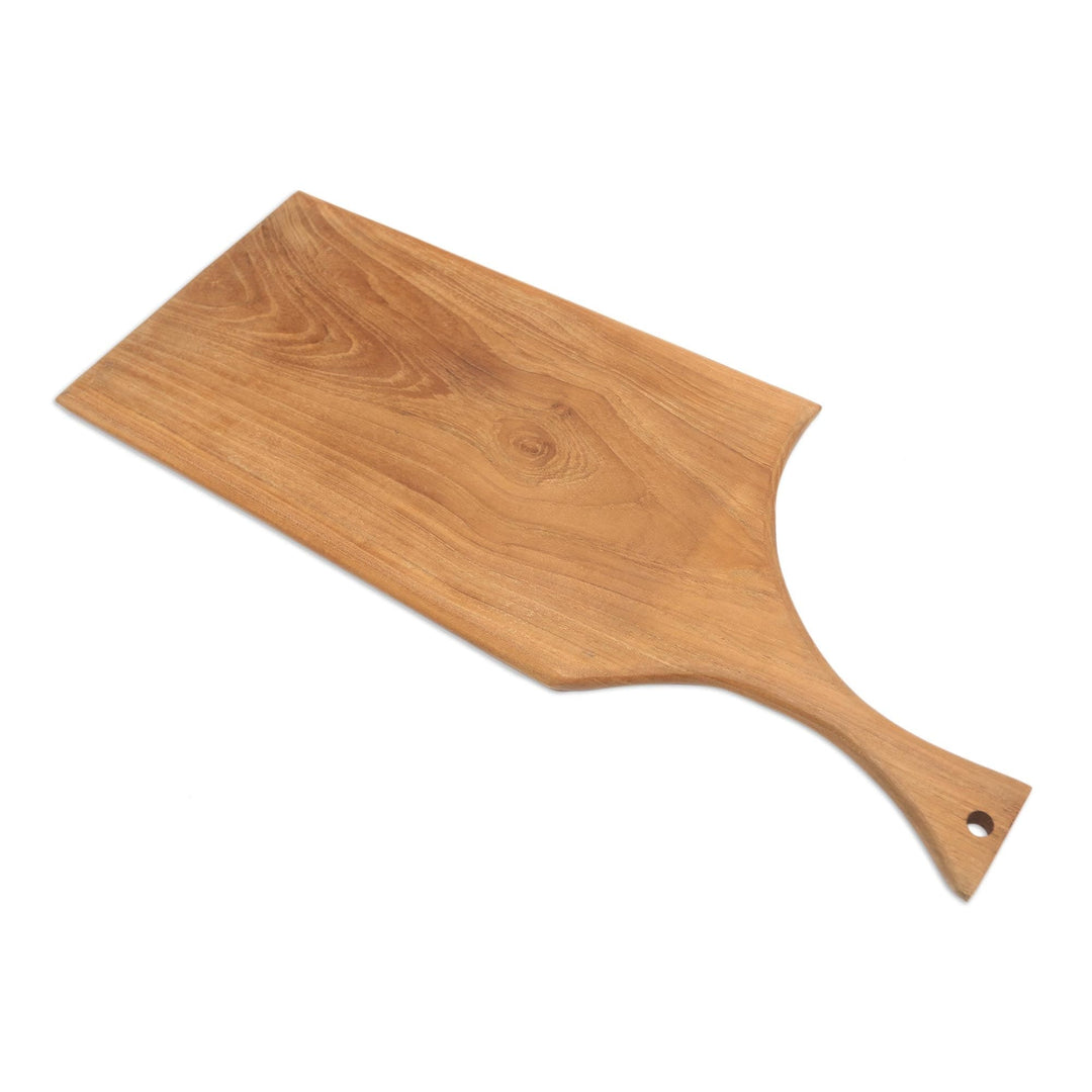 Hand Carved Teak Wood Cutting Board from Bali - Delectable