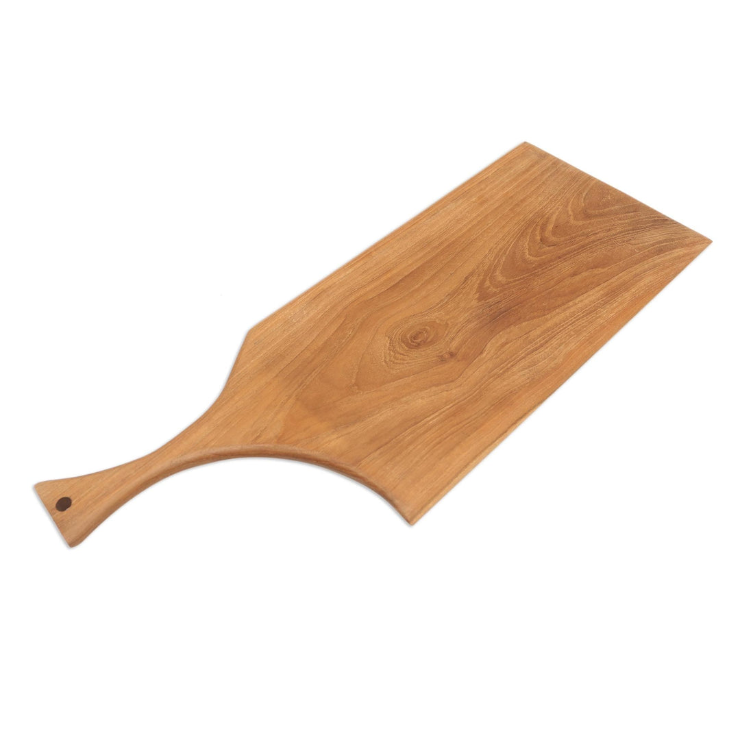 Hand Carved Teak Wood Cutting Board from Bali - Delectable