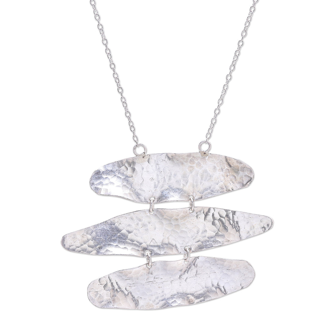 Hand Made Sterling Silver Pendant Necklace - Horizon