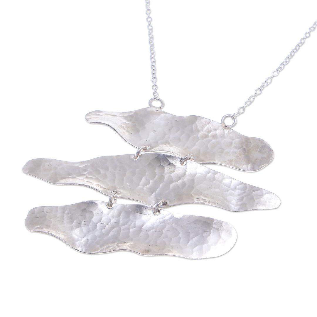 Hand Made Sterling Silver Pendant Necklace - Horizon