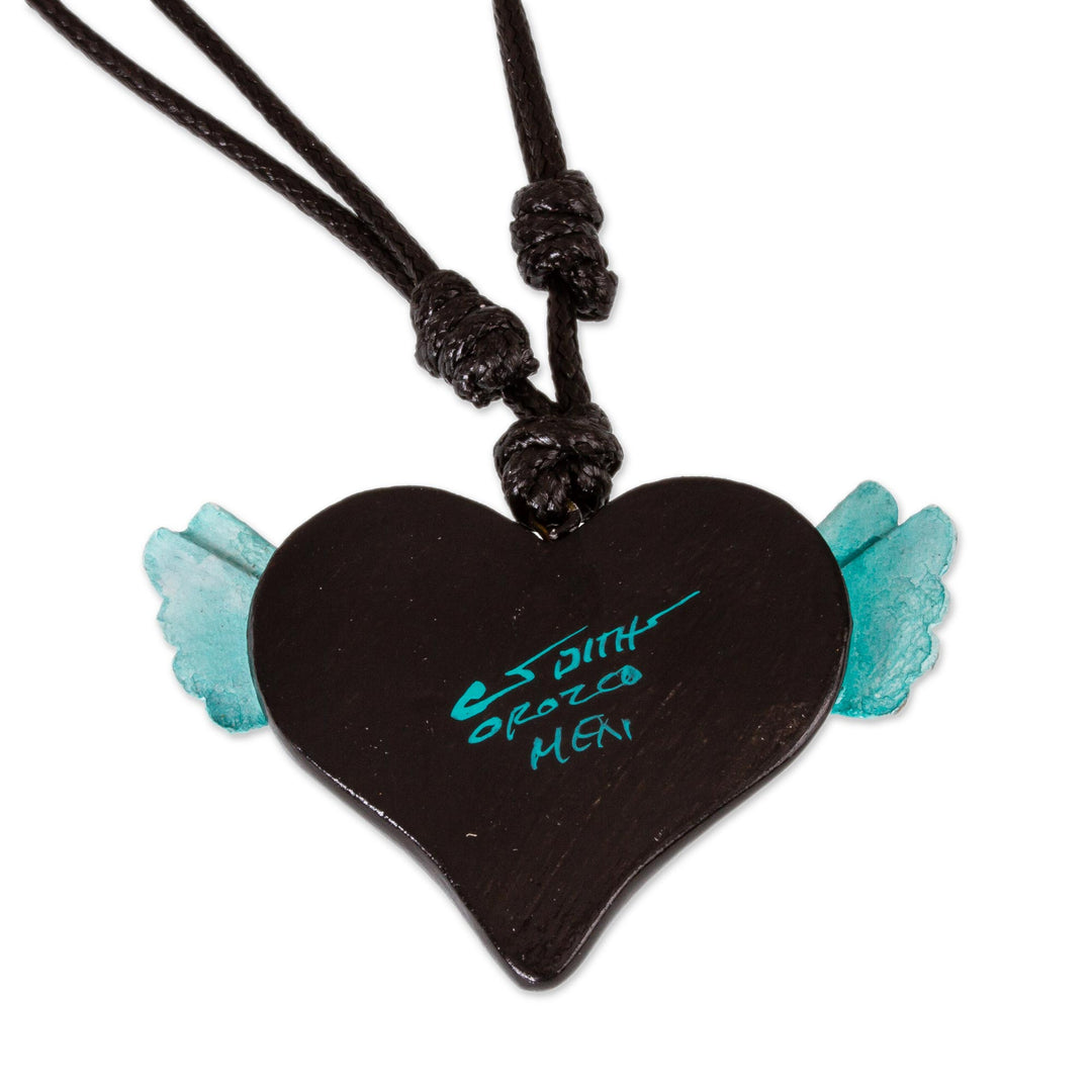Hand Painted Heart Necklace - Heartthrob