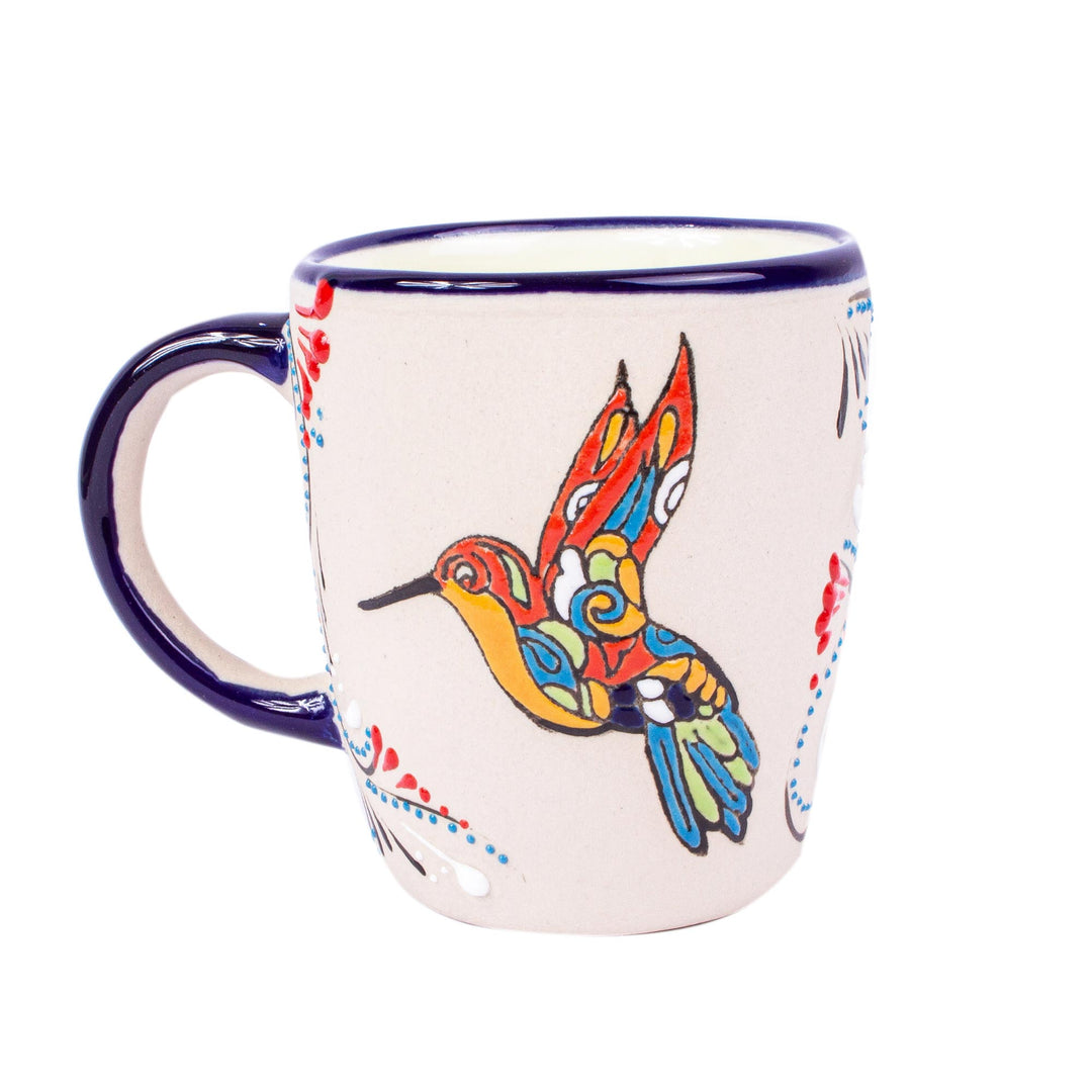 Hand Crafted Ceramic Cups and Saucers (Pair) - Colibri