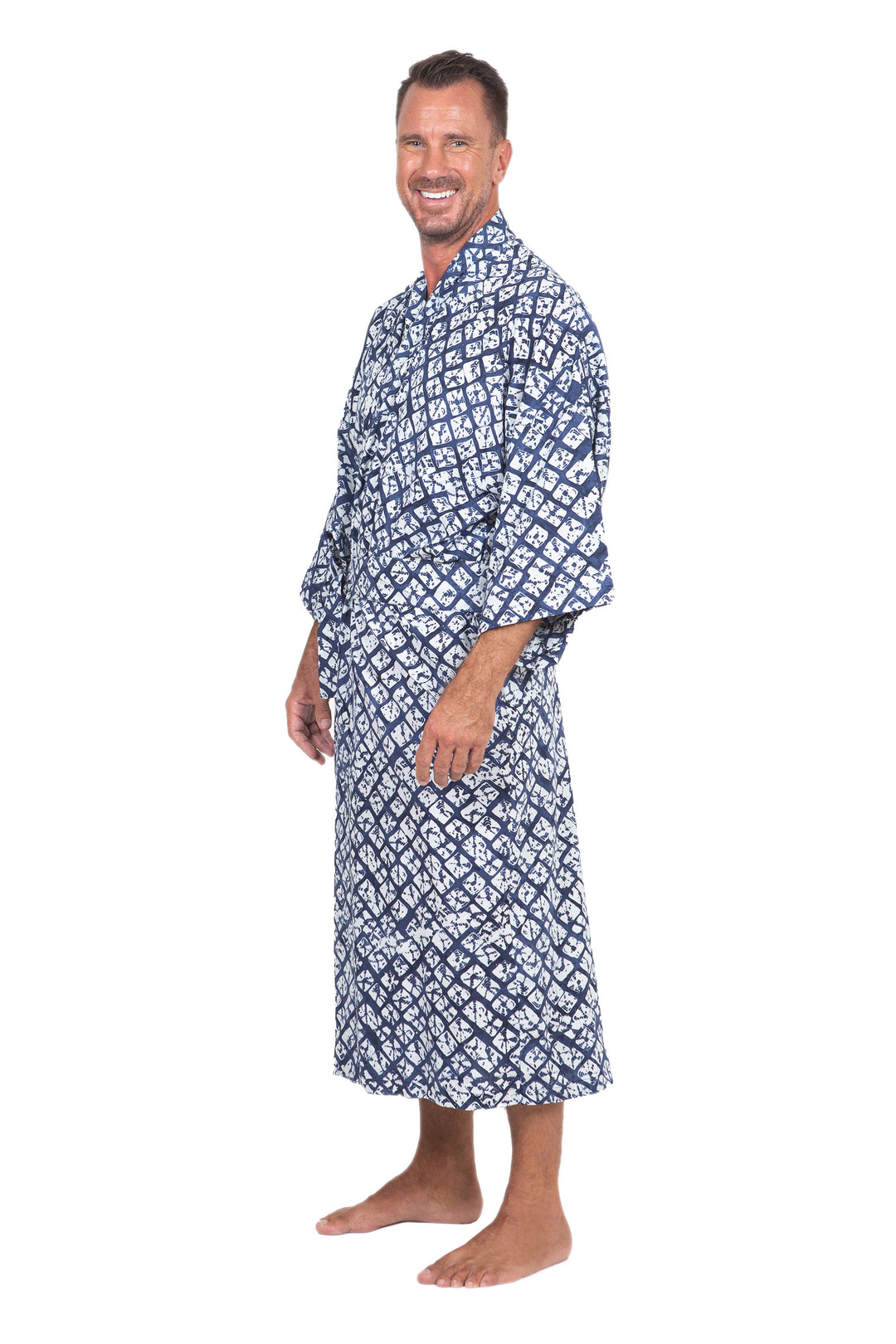 Handmade Batik Rayon Robe - Late Morning