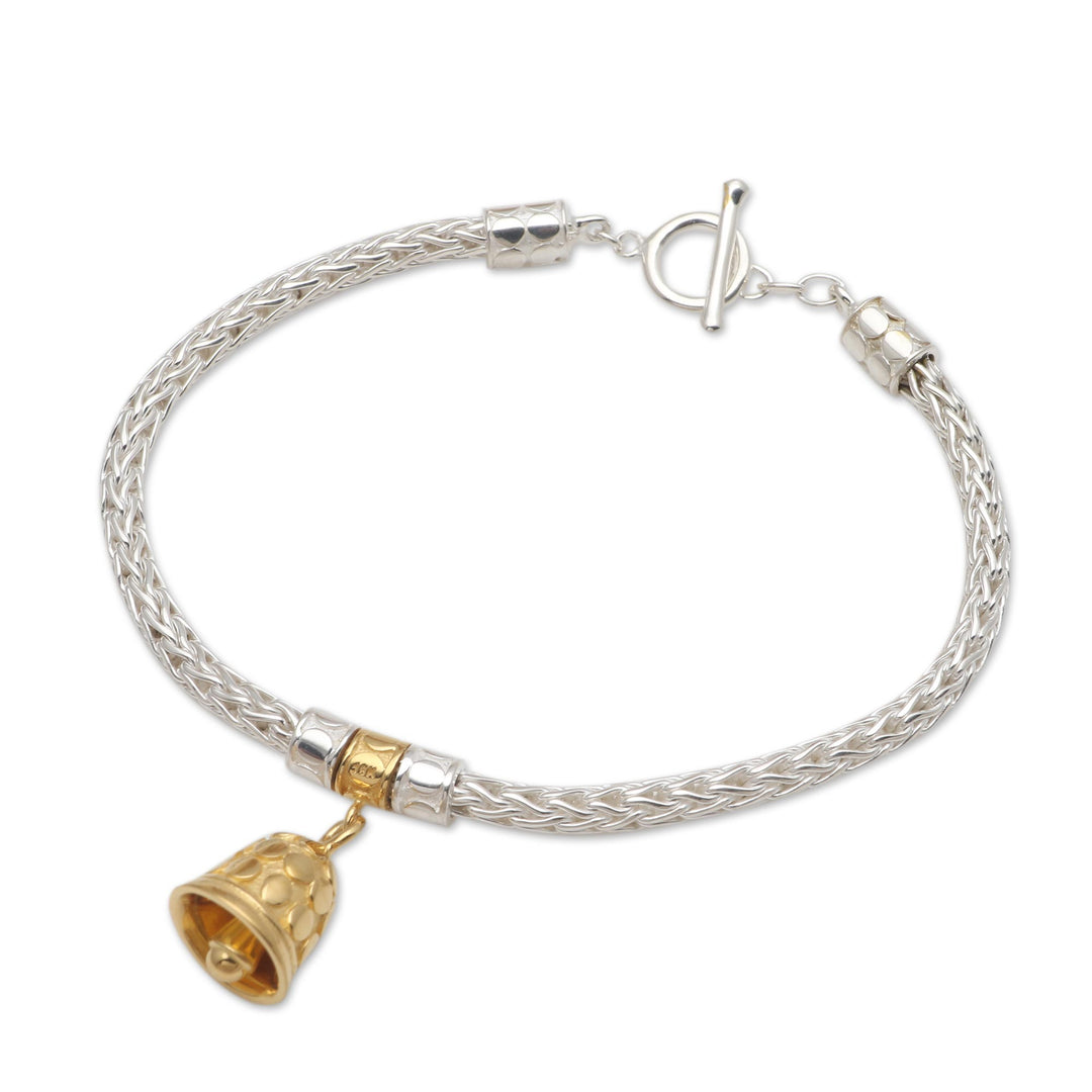 Gold-Plated Sterling Silver Charm Bracelet from Bail - Naga's Bell