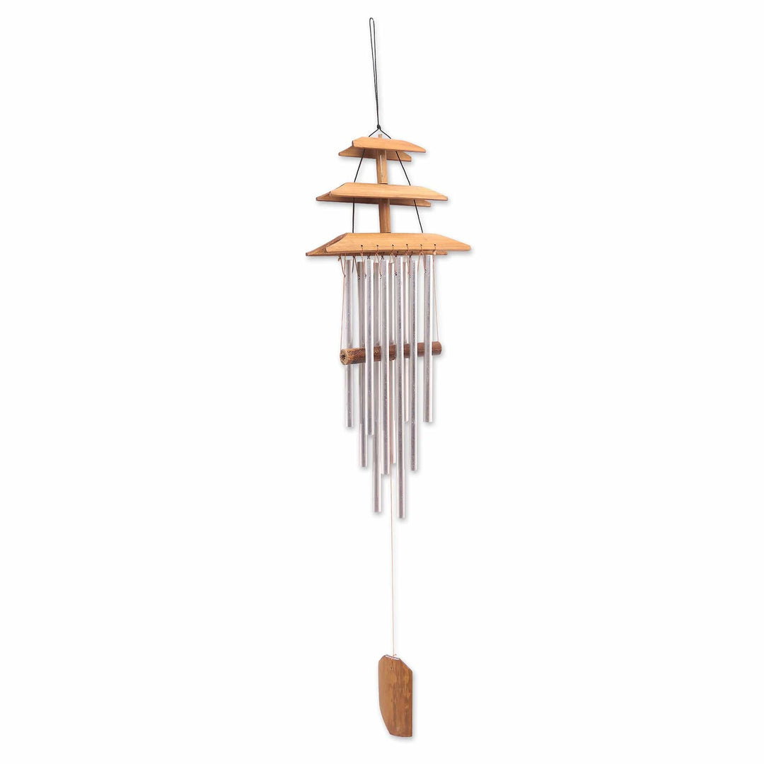 Artisan Crafted Bamboo Wind Chime - Balinese Temple