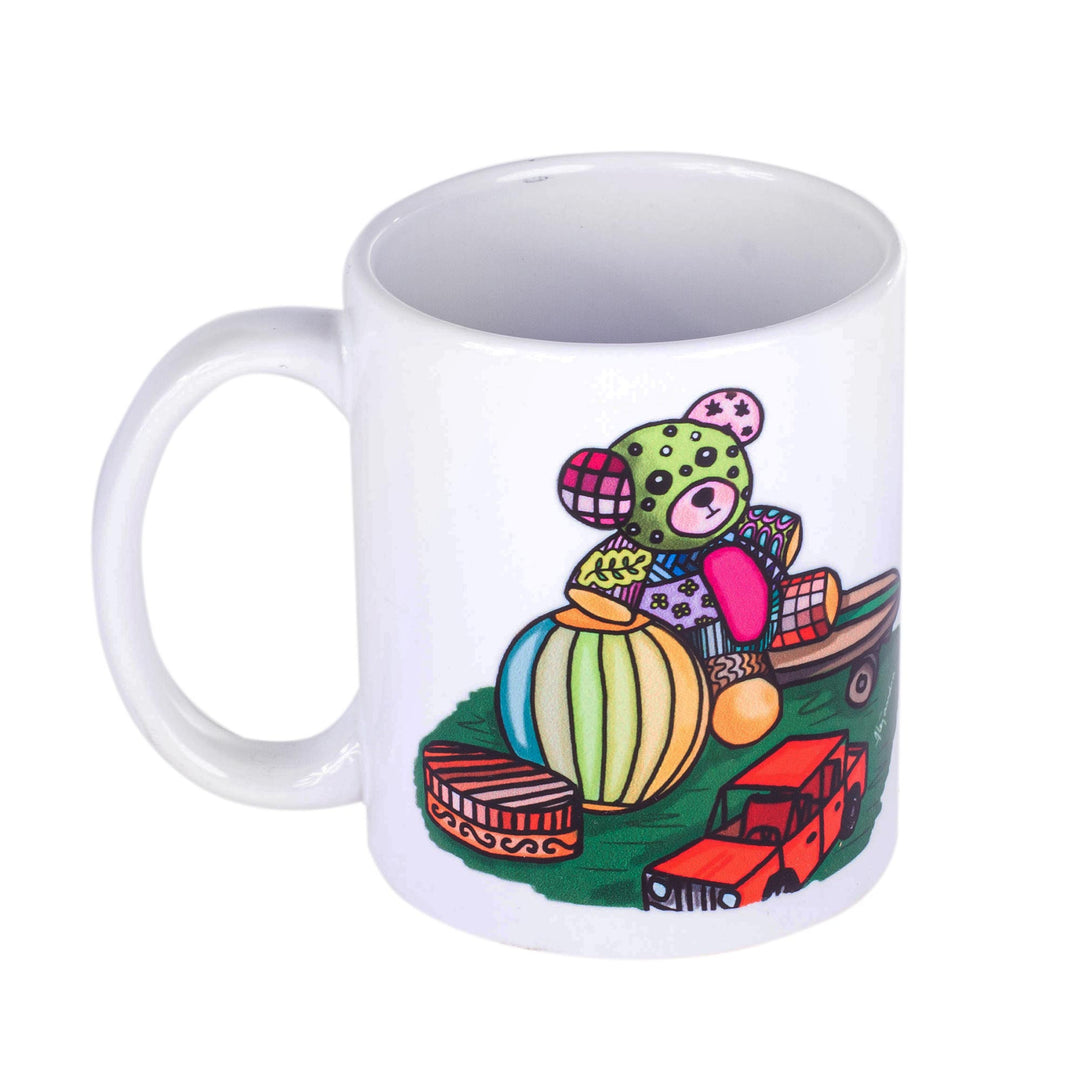 Toy Themed Printed Ceramic Mug - Toys