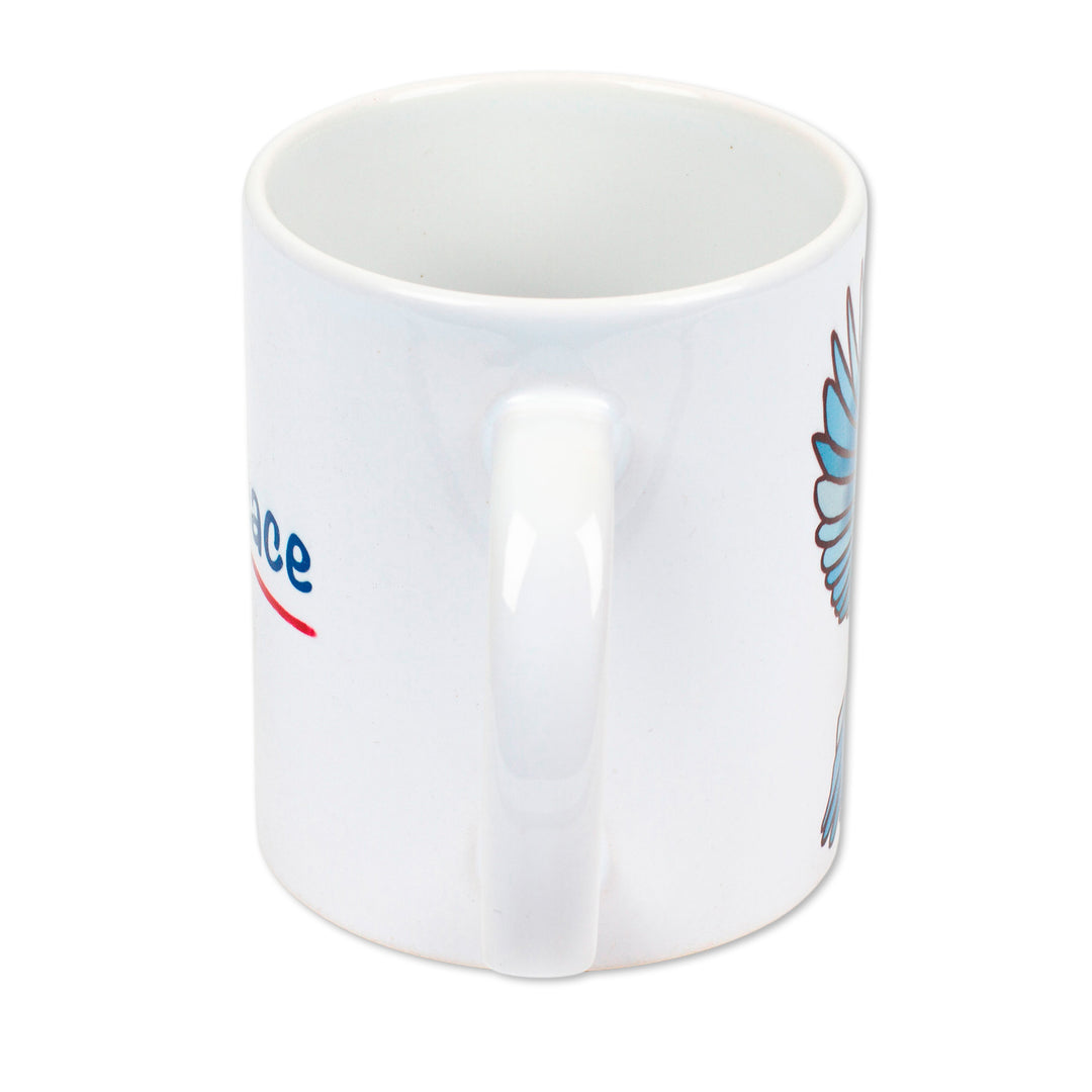 Pretty Ceramic Dove Mug - Dove