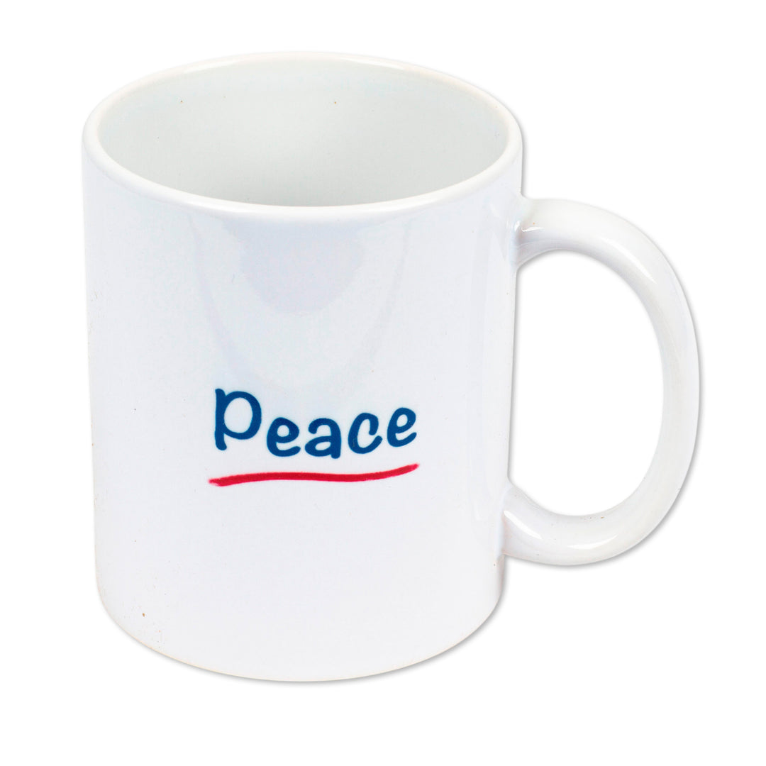 Pretty Ceramic Dove Mug - Dove