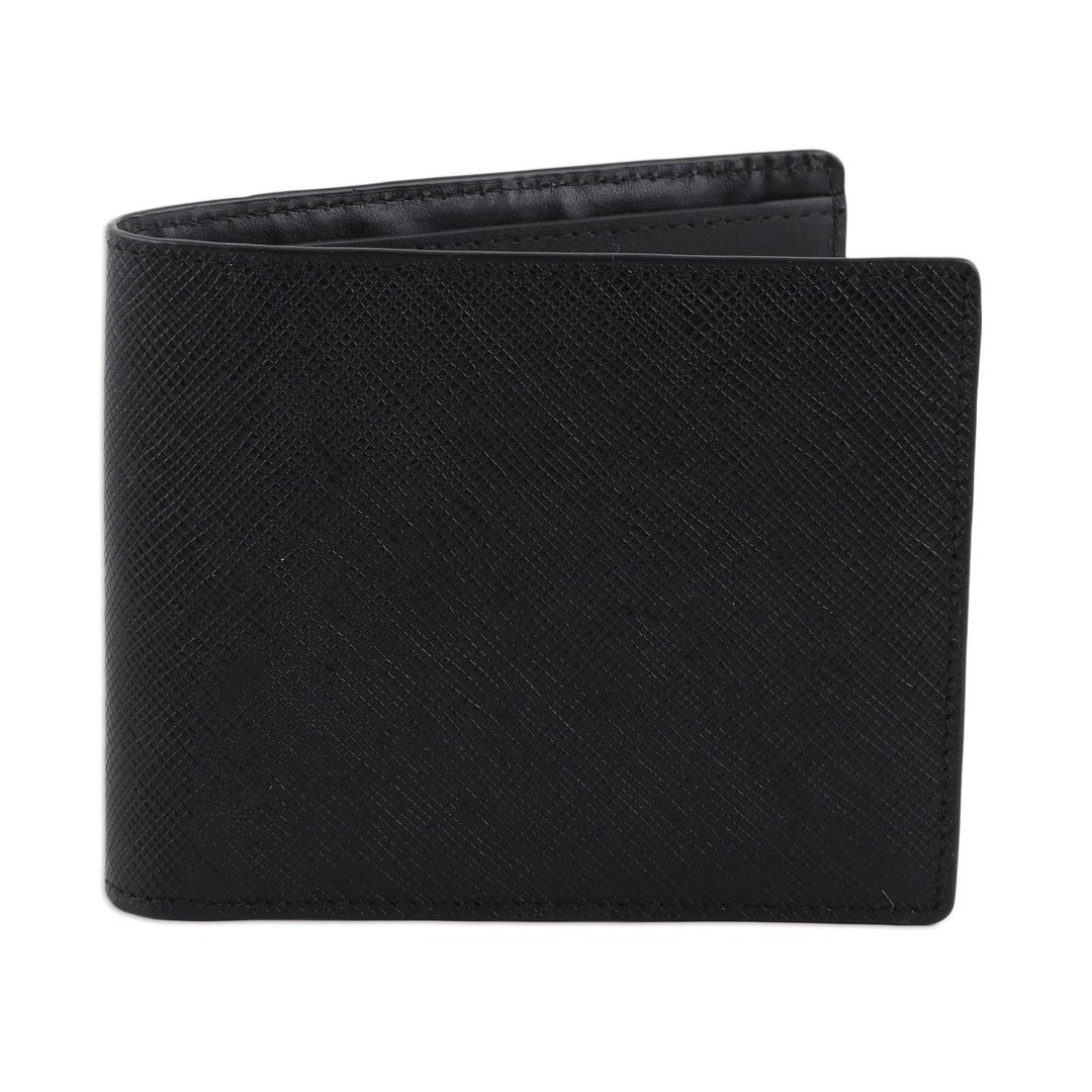 Artisan Crafted Men's Textured Leather Wallet - Constant Companion