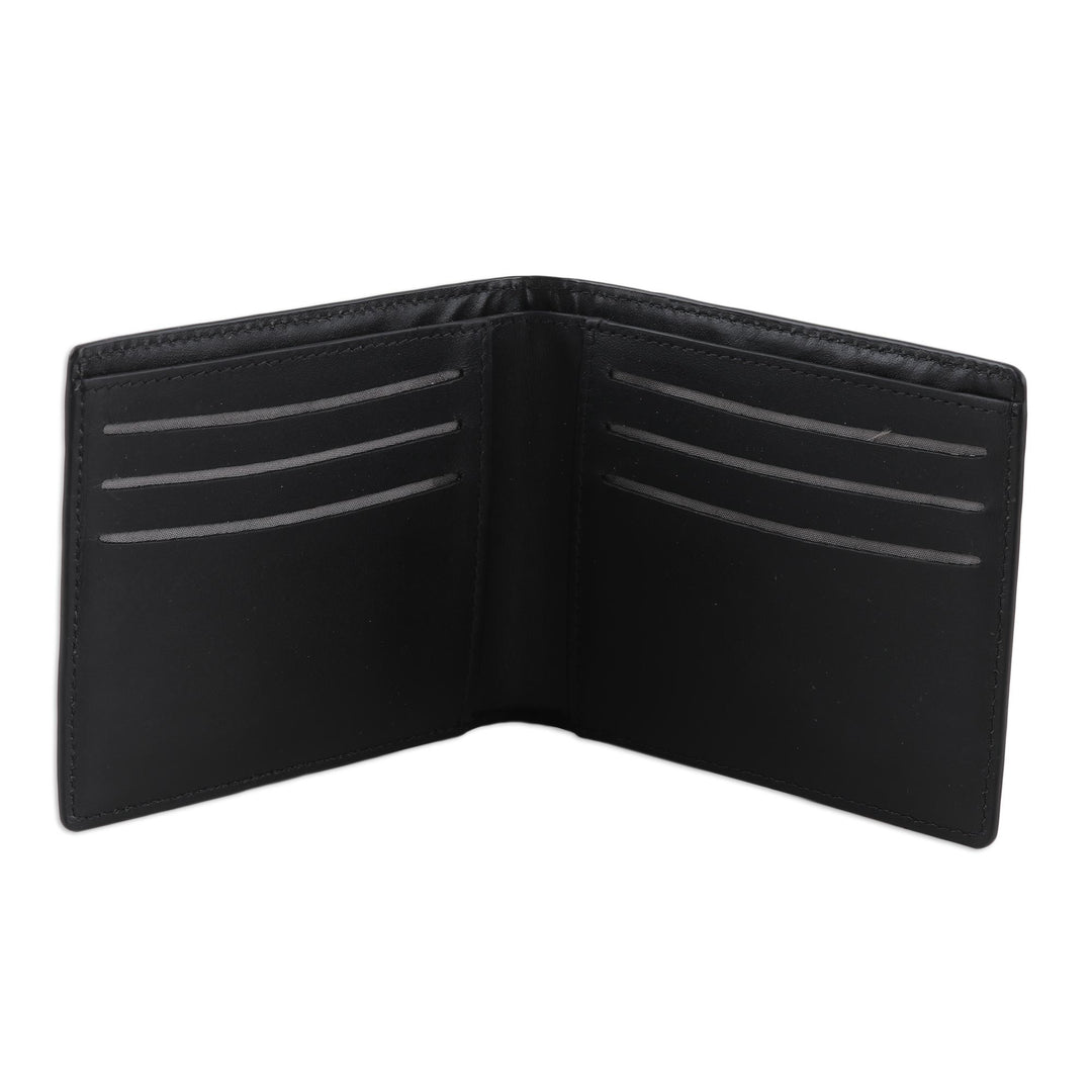 Artisan Crafted Men's Textured Leather Wallet - Constant Companion
