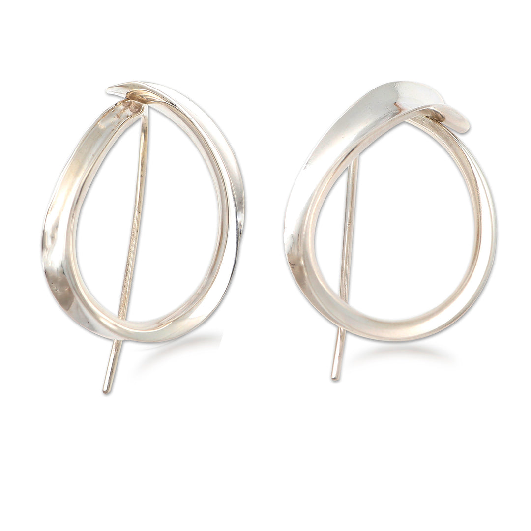 Artisan Made Sterling Silver Drop Earrings - Remember Me