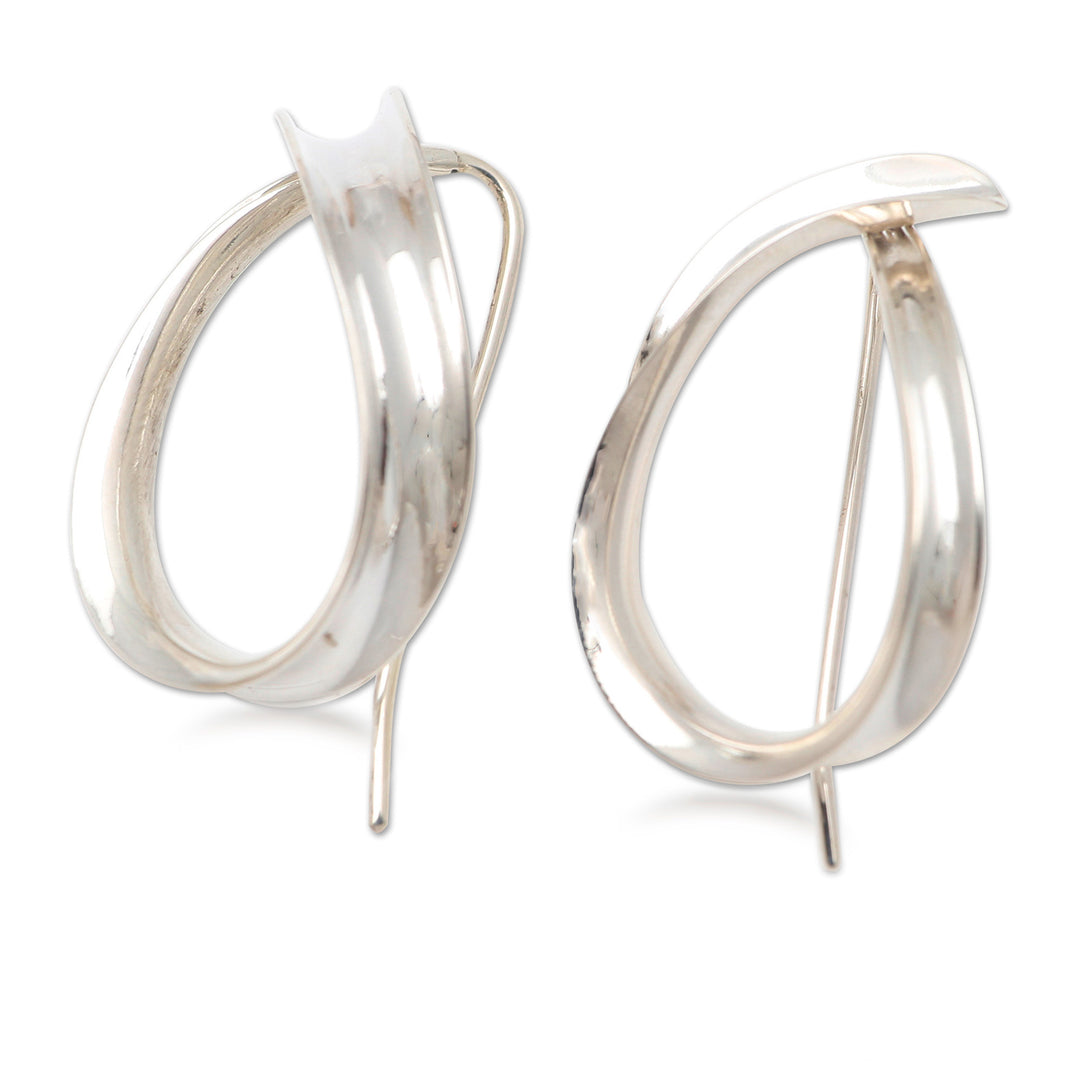 Artisan Made Sterling Silver Drop Earrings - Remember Me