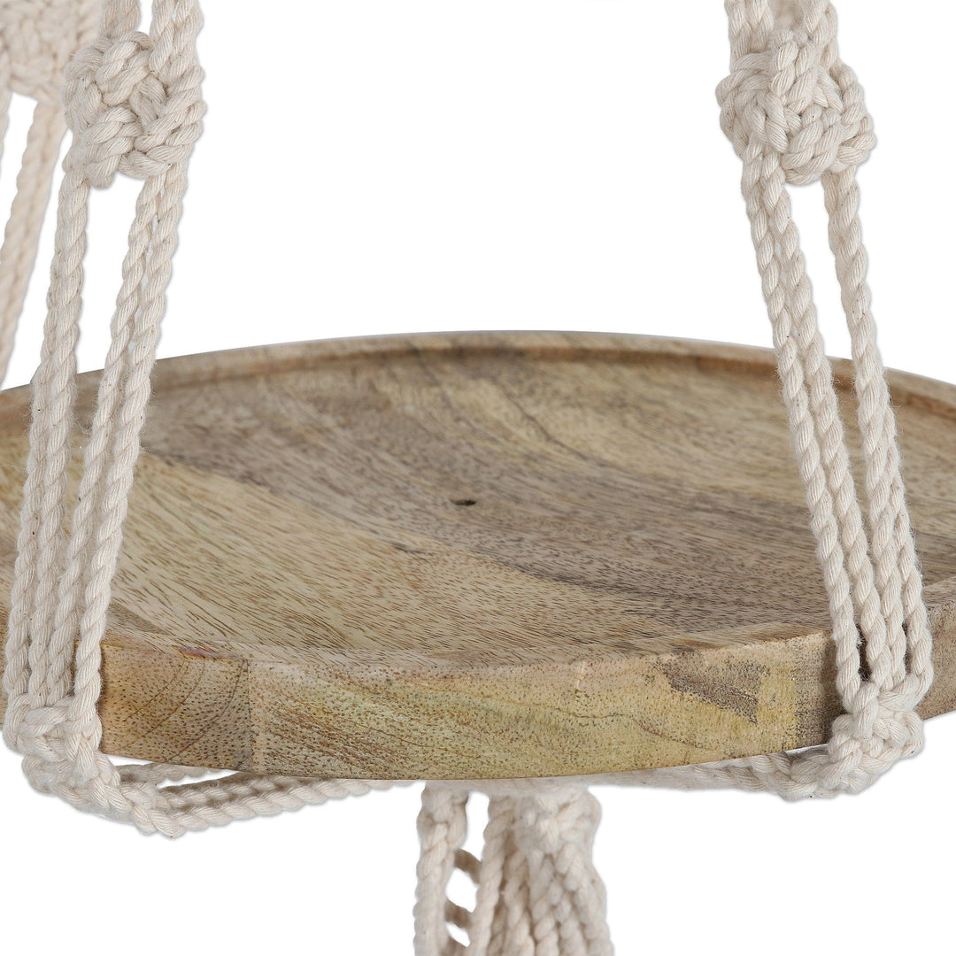 Bohemian Macrame Cotton Hanging Shelf - Bohemian Like You
