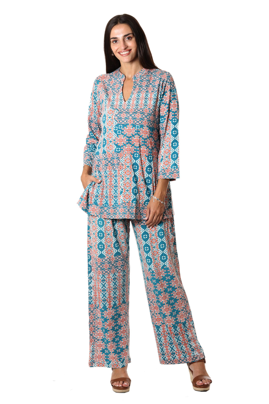 Meena Bazaar in Teal