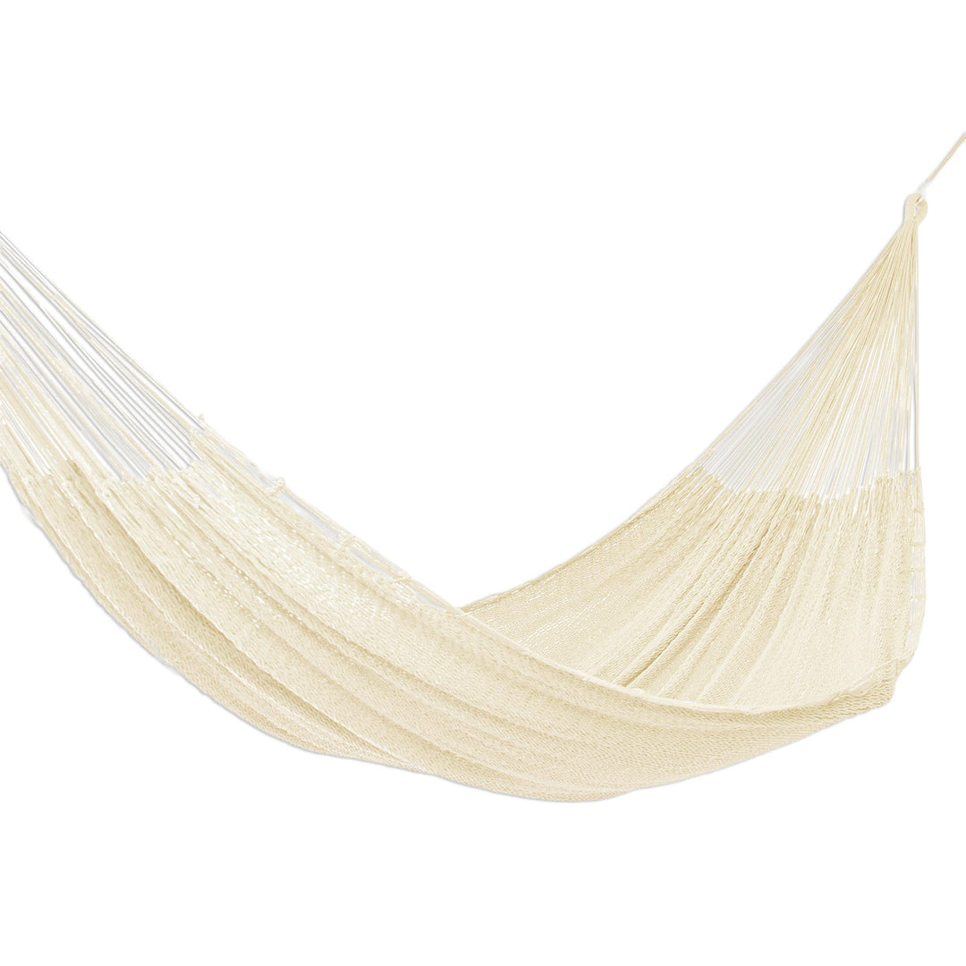 Maya Ivory Rope Hammock (Triple) - Uxmal Ivory